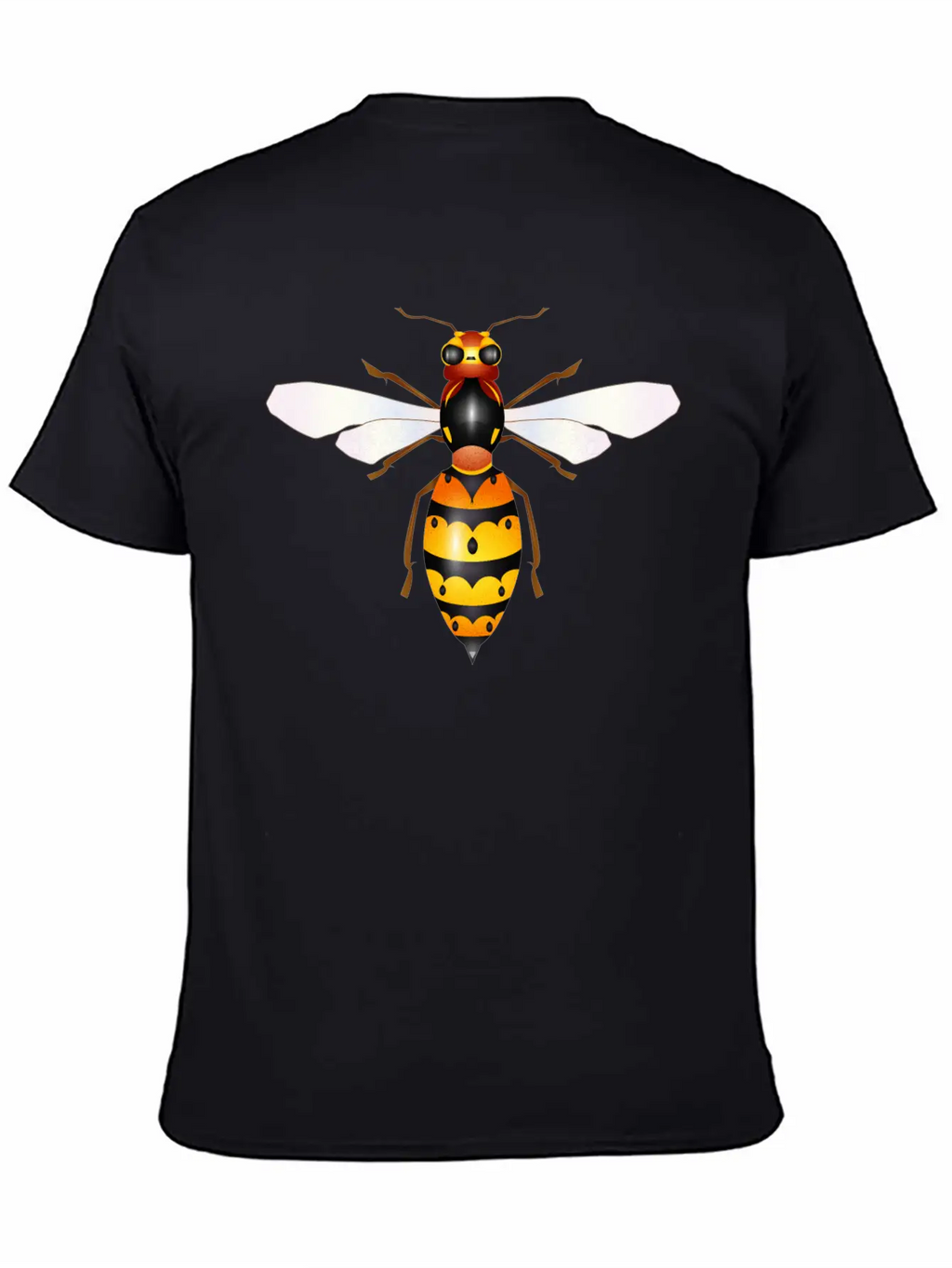 Drawing Of A Fascinating Hornet Unisex Casual T-Shirt – Clean Design For Daily Comfort