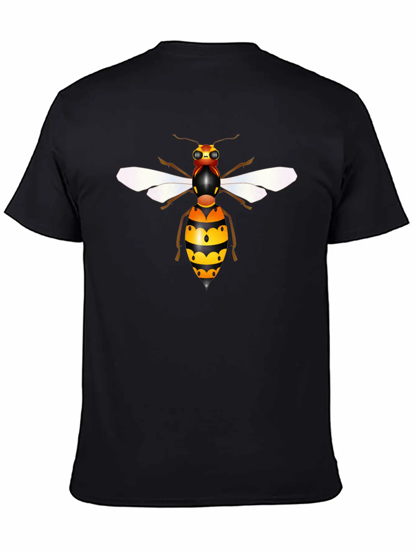 Drawing Of A Fascinating Hornet Unisex Casual T-Shirt – Clean Design For Daily Comfort