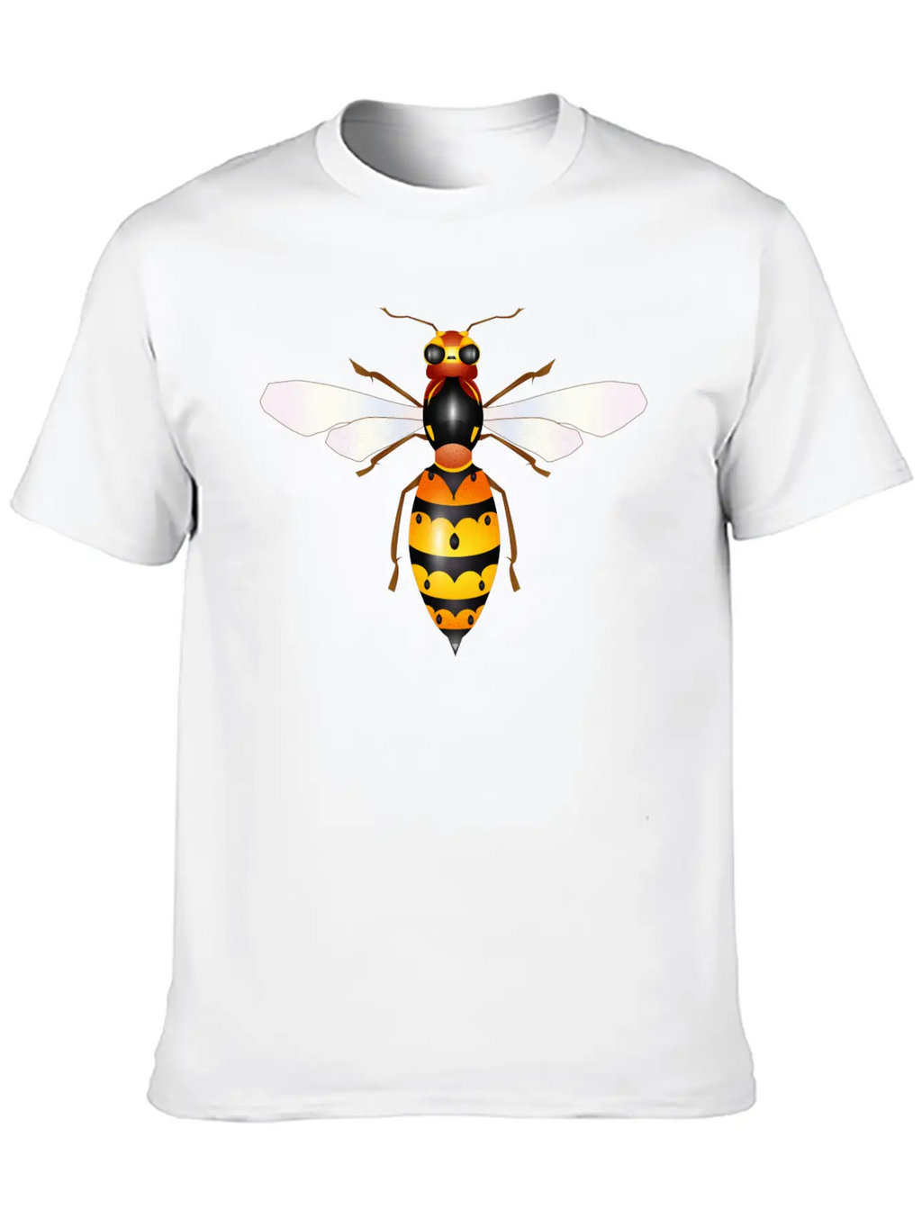 Drawing Of A Fascinating Hornet Unisex Casual T-Shirt – Clean Design For Daily Comfort