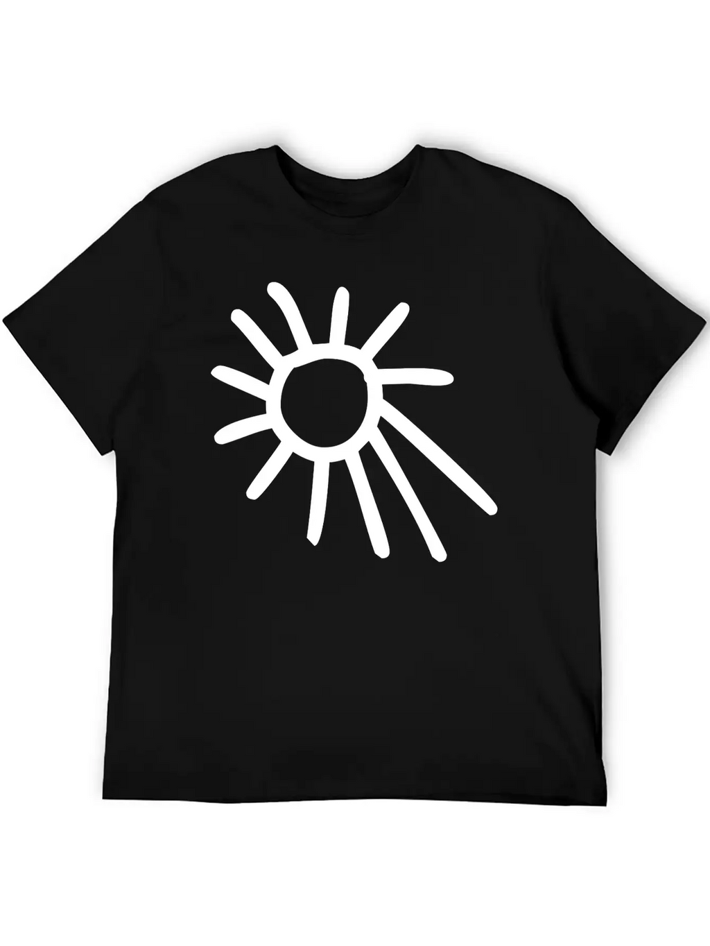Drawing Of Sun Classic Fit Graphic Tee For Daily Comfort – Unisex Cotton Shirt
