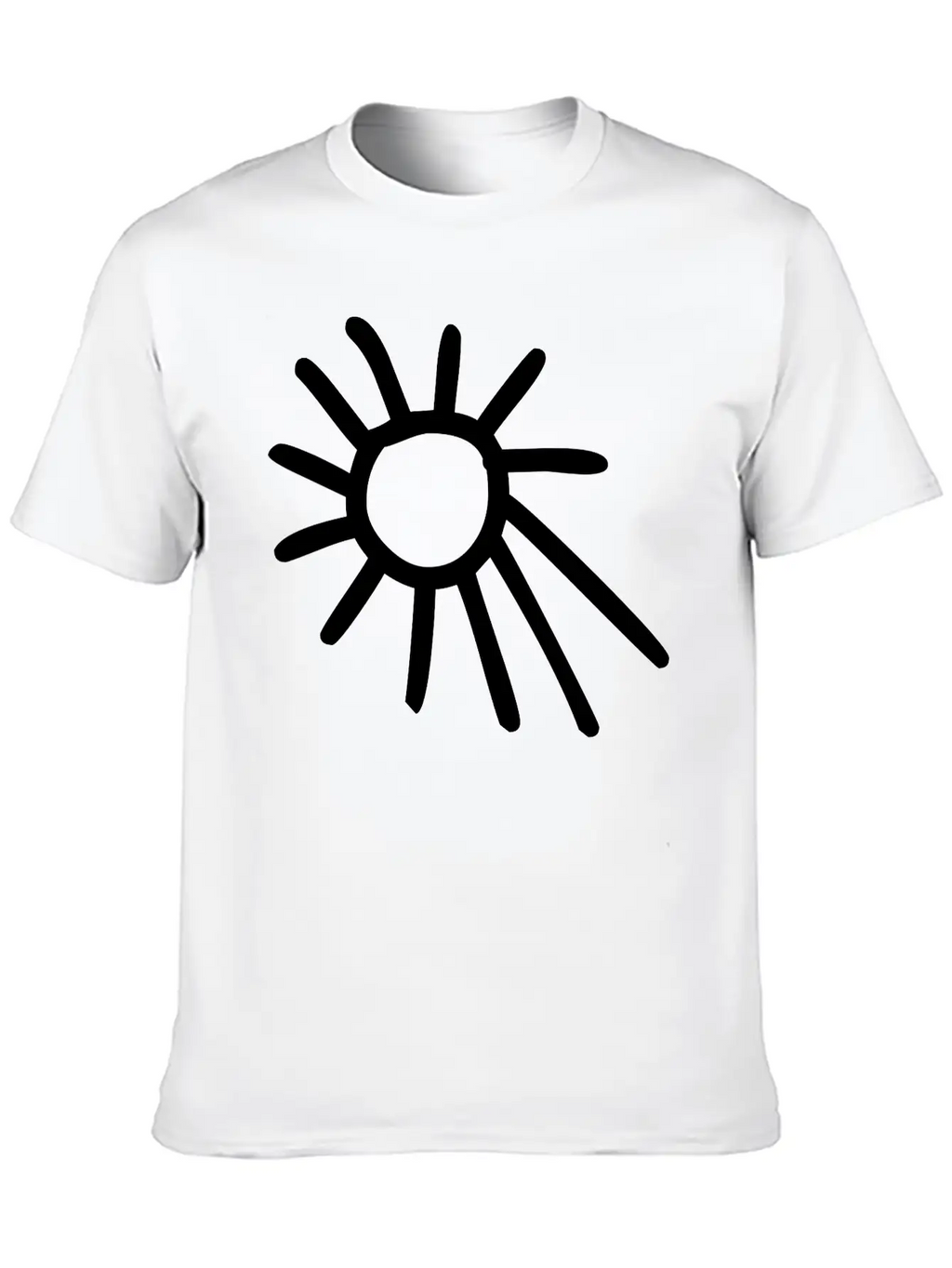 Drawing Of Sun Classic Fit Graphic Tee For Daily Comfort – Unisex Cotton Shirt