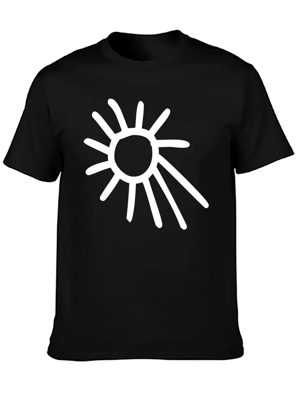 Drawing Of Sun Classic Fit Graphic Tee For Daily Comfort – Unisex Cotton Shirt
