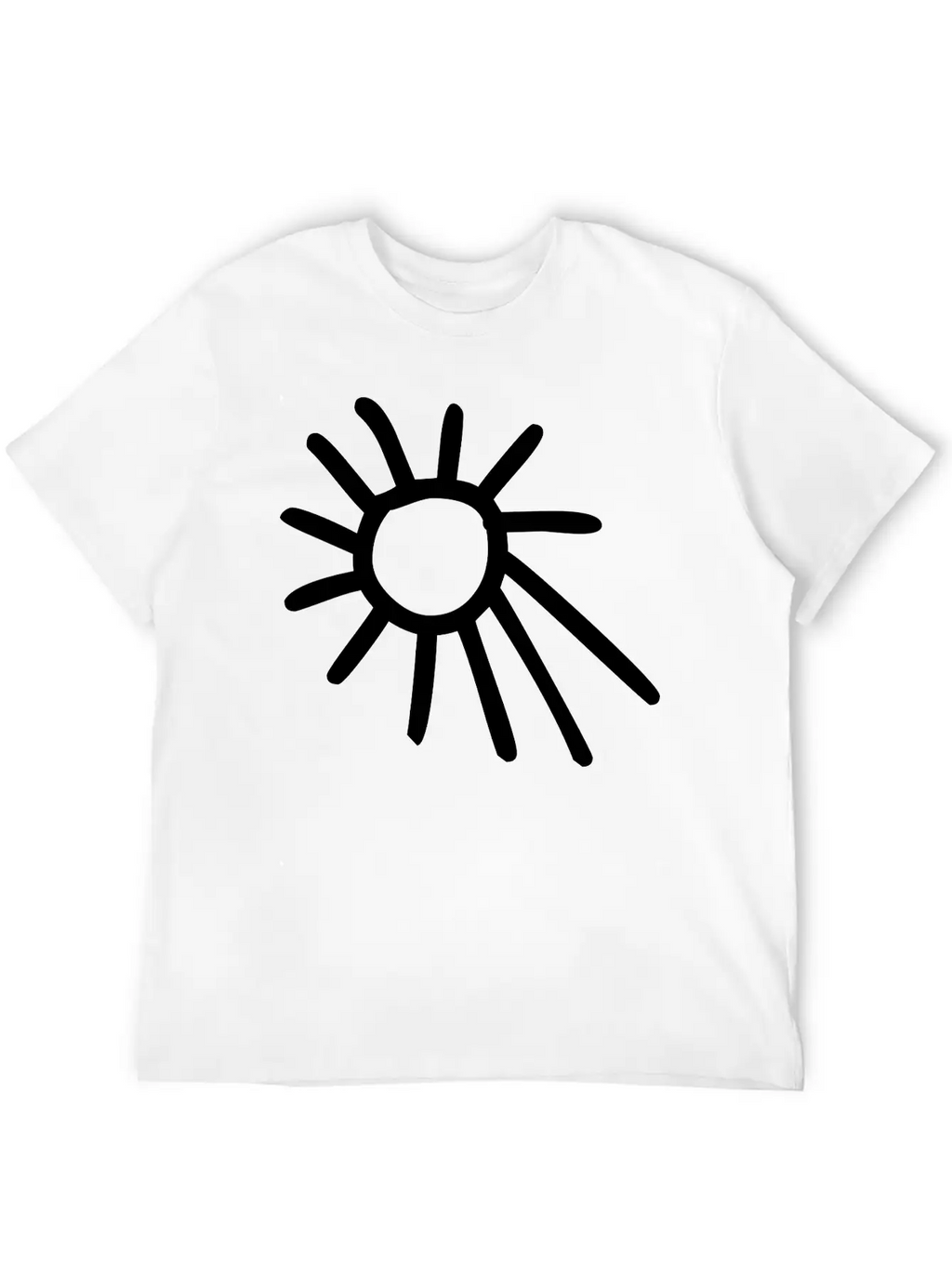 Drawing Of Sun Classic Fit Graphic Tee For Daily Comfort – Unisex Cotton Shirt