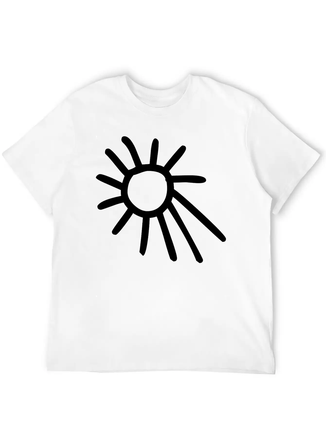 Drawing Of Sun Classic Fit Graphic Tee For Daily Comfort – Unisex Cotton Shirt