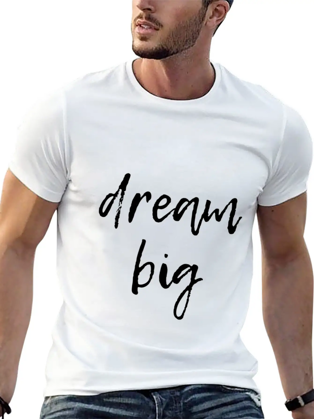 Dream Big Unisex Short Sleeve Soft Cotton T-Shirt – Casual Everyday Wear