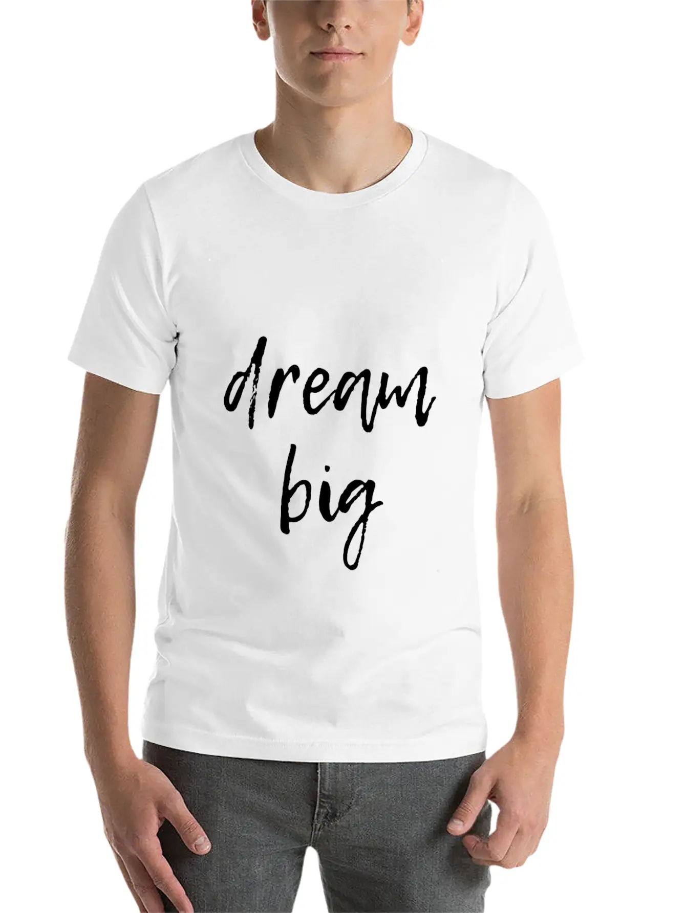 Dream Big Unisex Short Sleeve Soft Cotton T-Shirt – Casual Everyday Wear