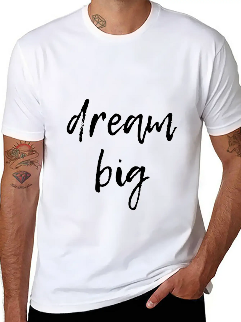 Dream Big Unisex Short Sleeve Soft Cotton T-Shirt – Casual Everyday Wear
