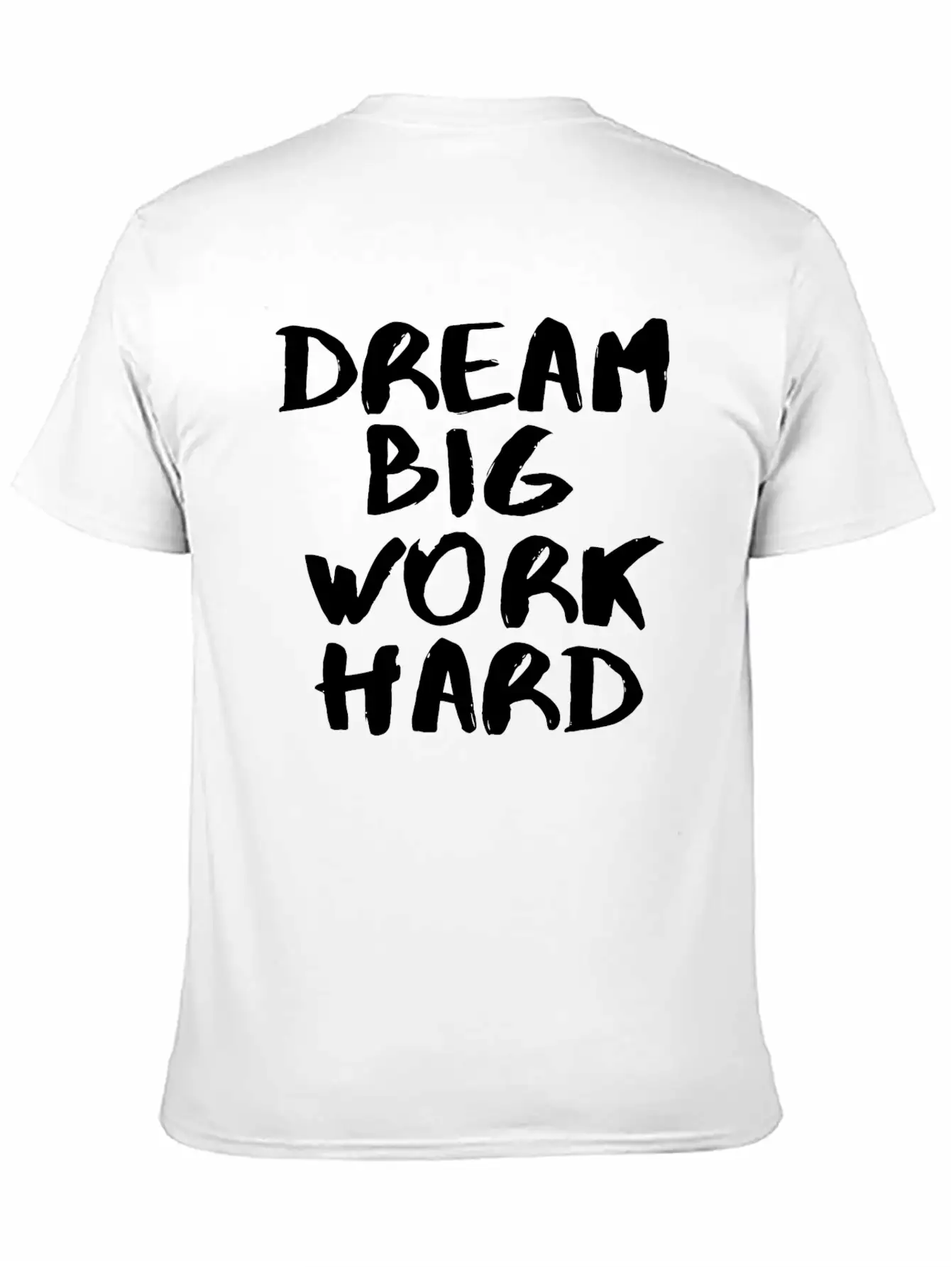 Dream Big White Unisex Short Sleeve Soft Cotton T-Shirt – Casual Everyday Wear
