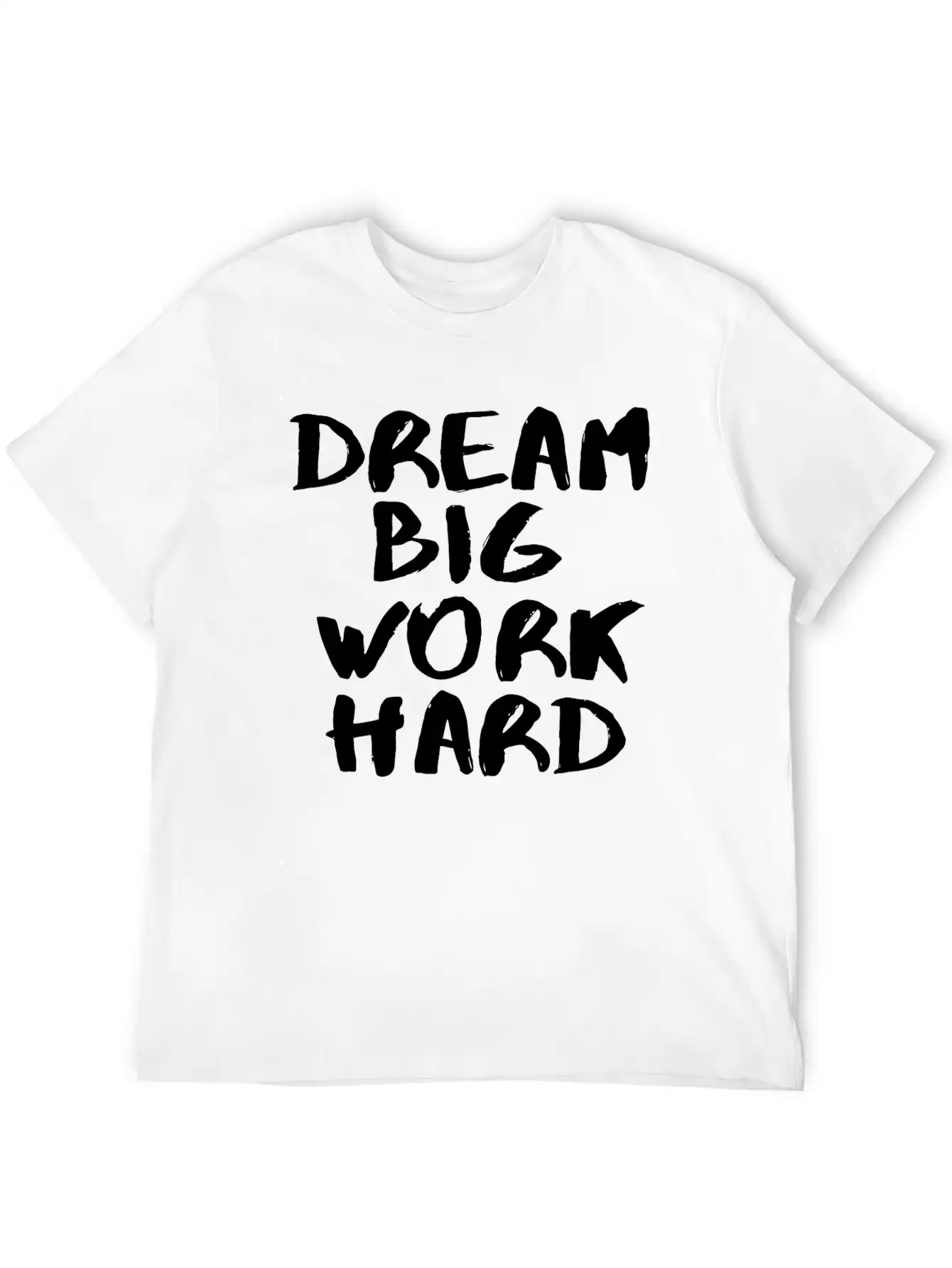 Dream Big White Unisex Short Sleeve Soft Cotton T-Shirt – Casual Everyday Wear