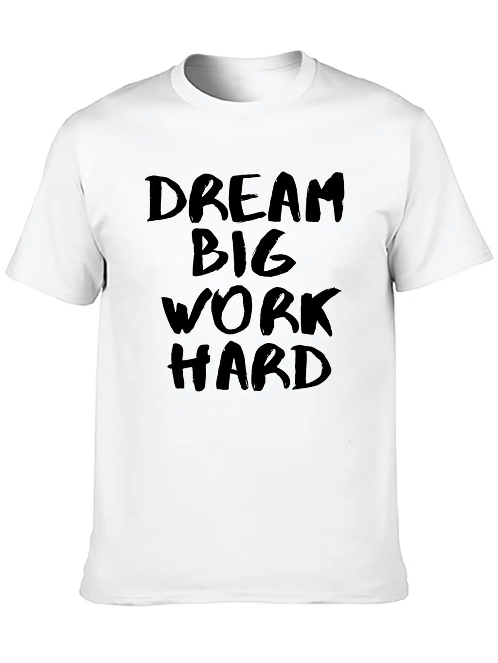 Dream Big White Unisex Short Sleeve Soft Cotton T-Shirt – Casual Everyday Wear