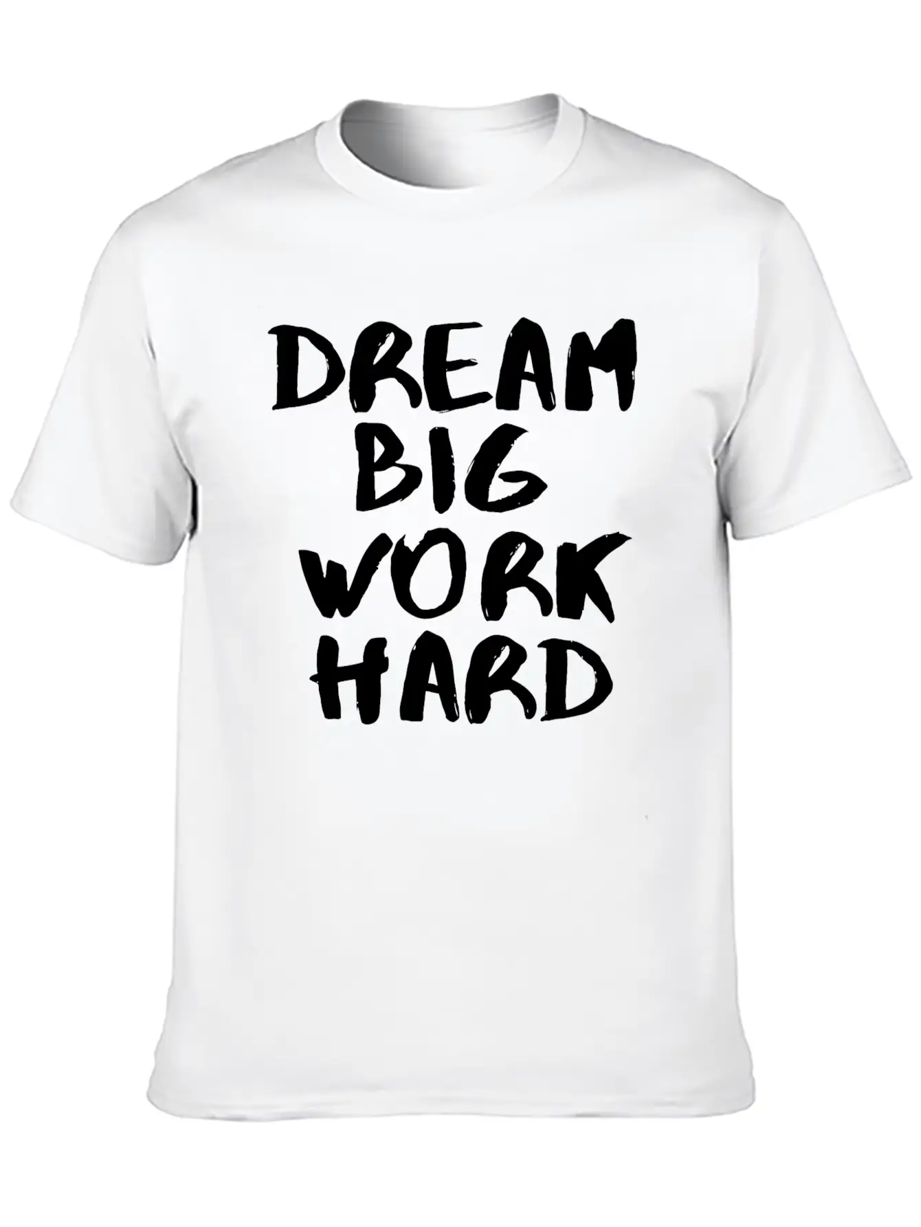 Dream Big White Unisex Short Sleeve Soft Cotton T-Shirt – Casual Everyday Wear
