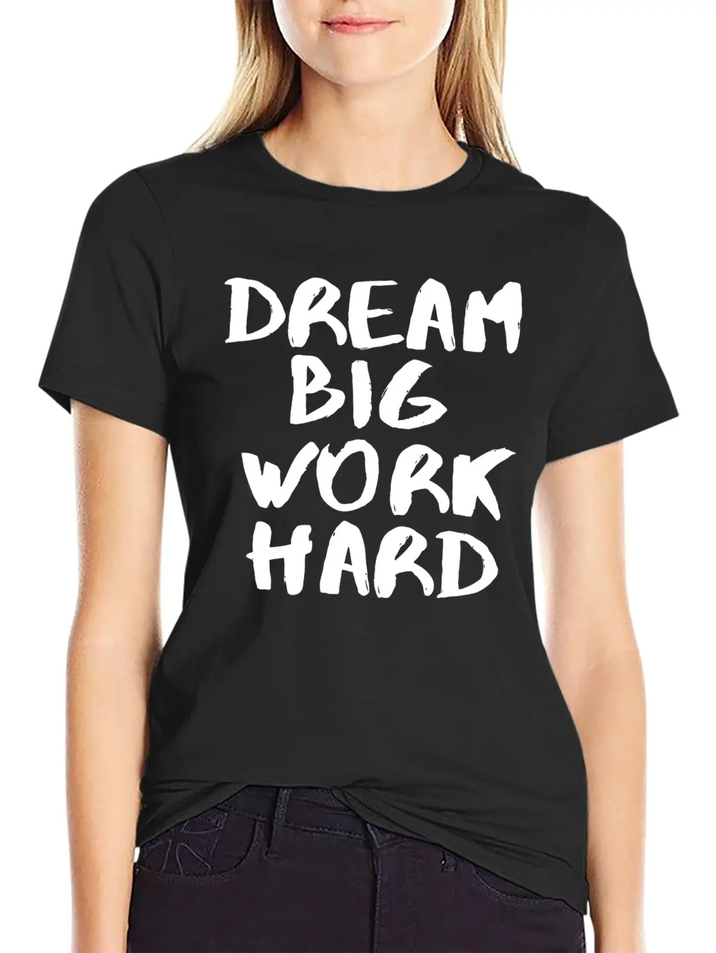 Dream Big White Unisex Short Sleeve Soft Cotton T-Shirt – Casual Everyday Wear