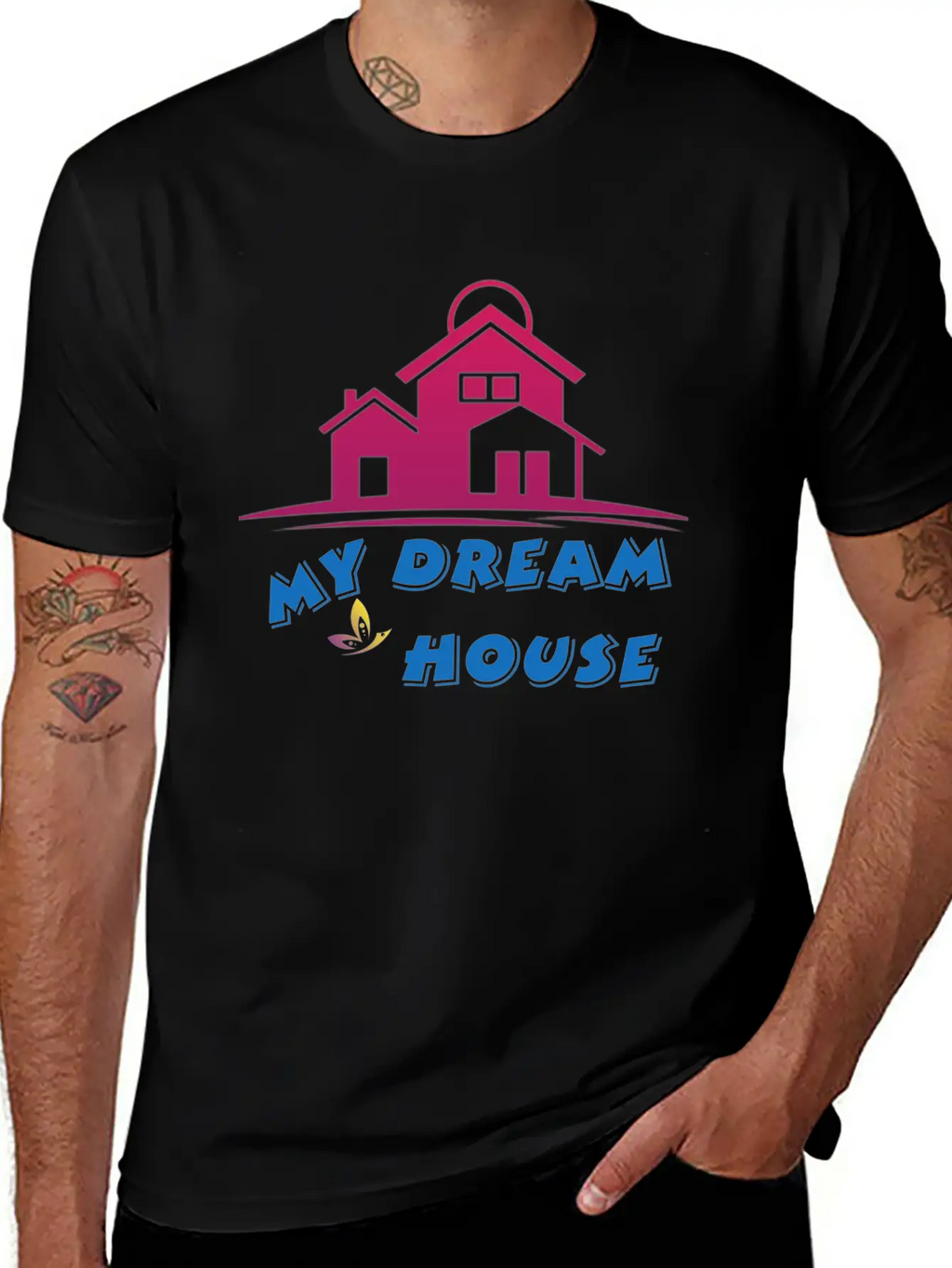 DREAM HOUSE Unisex Casual T-Shirt – Clean Design For Daily Comfort
