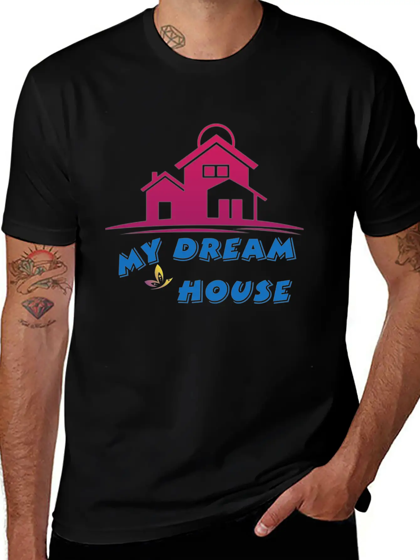 DREAM HOUSE Unisex Casual T-Shirt – Clean Design For Daily Comfort