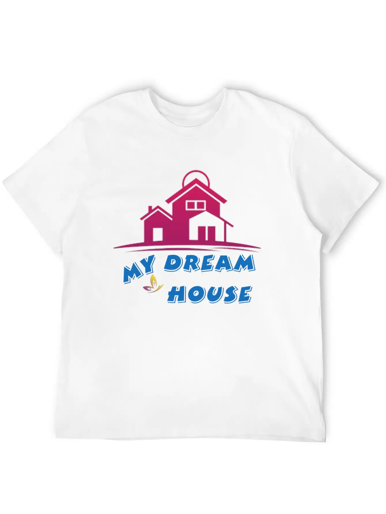 DREAM HOUSE Unisex Casual T-Shirt – Clean Design For Daily Comfort