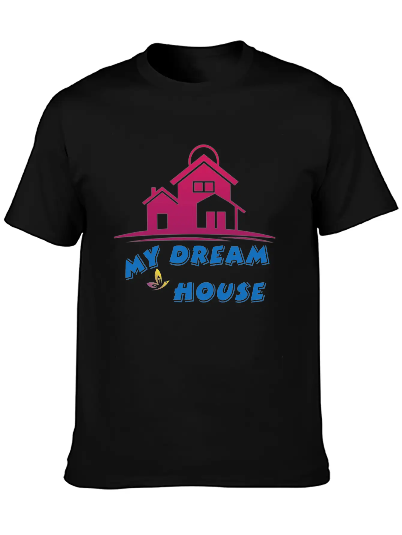 DREAM HOUSE Unisex Casual T-Shirt – Clean Design For Daily Comfort