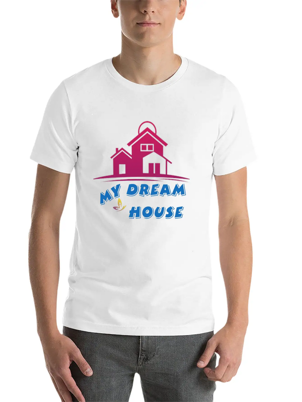 DREAM HOUSE Unisex Casual T-Shirt – Clean Design For Daily Comfort