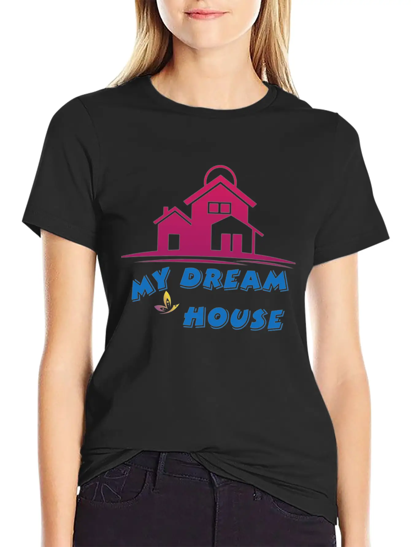 DREAM HOUSE Unisex Casual T-Shirt – Clean Design For Daily Comfort