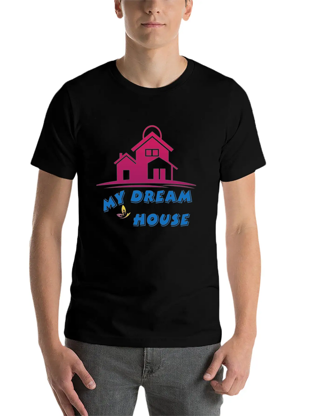 DREAM HOUSE Unisex Casual T-Shirt – Clean Design For Daily Comfort