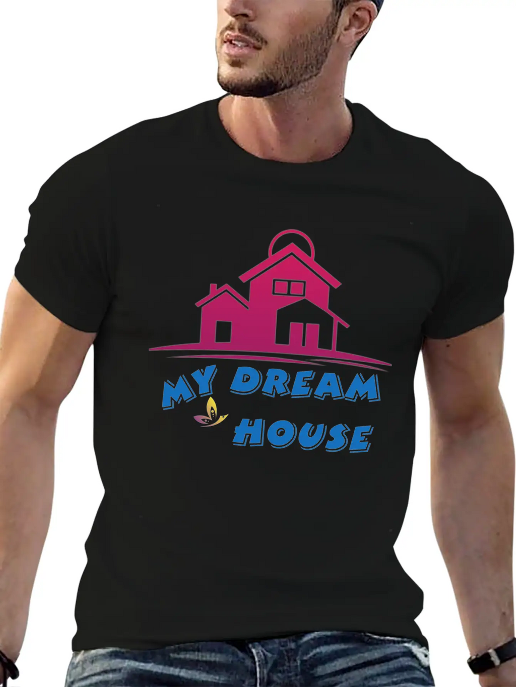 DREAM HOUSE Unisex Casual T-Shirt – Clean Design For Daily Comfort