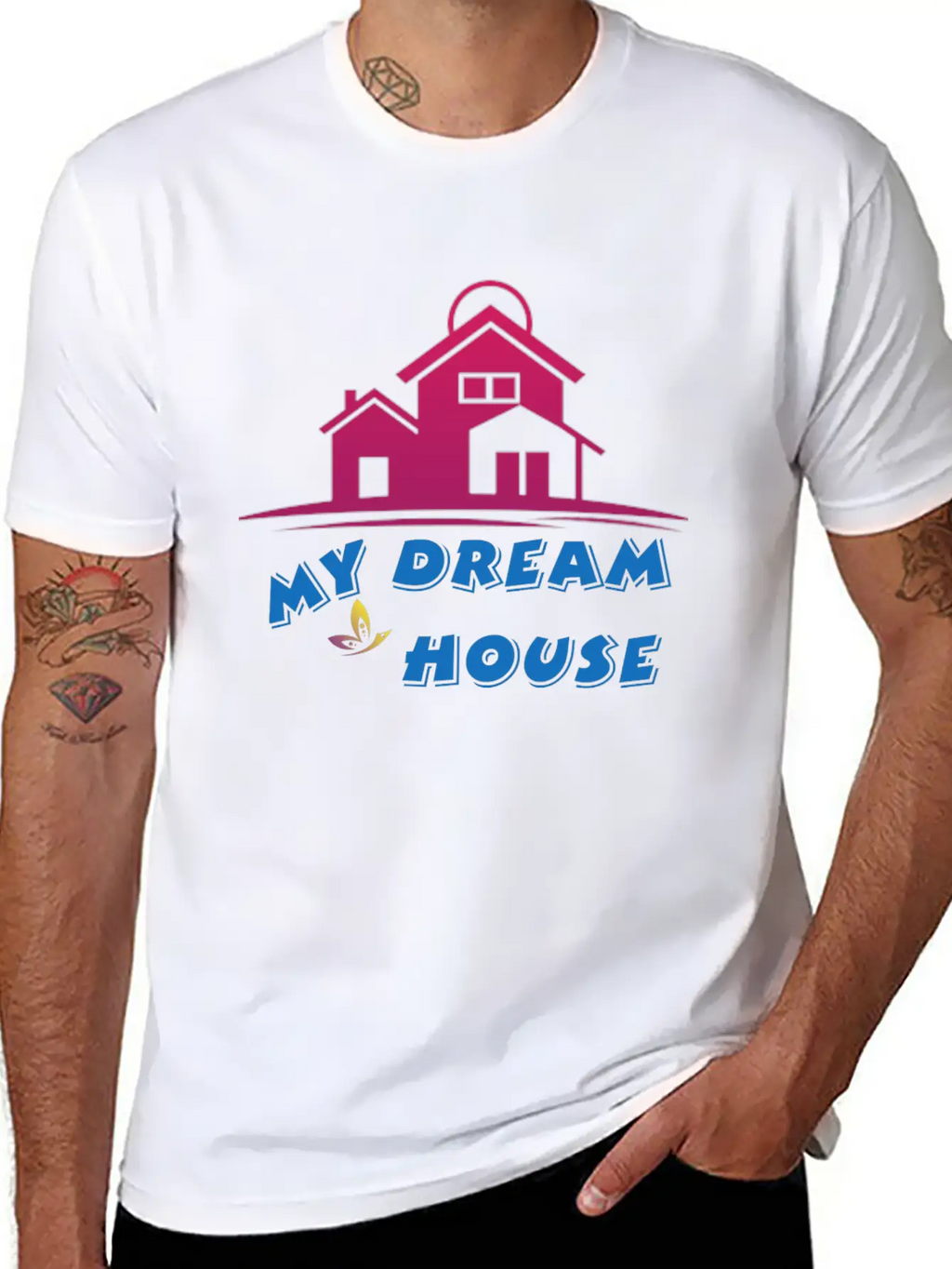 DREAM HOUSE Unisex Casual T-Shirt – Clean Design For Daily Comfort