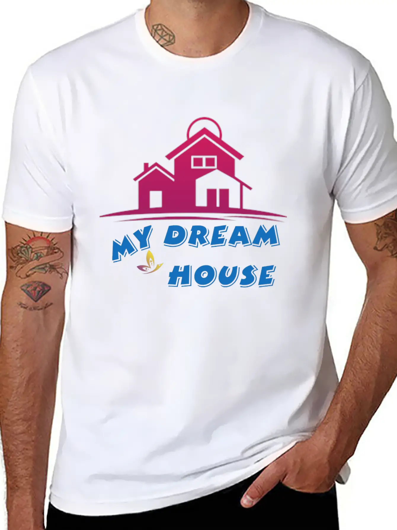 DREAM HOUSE Unisex Casual T-Shirt – Clean Design For Daily Comfort
