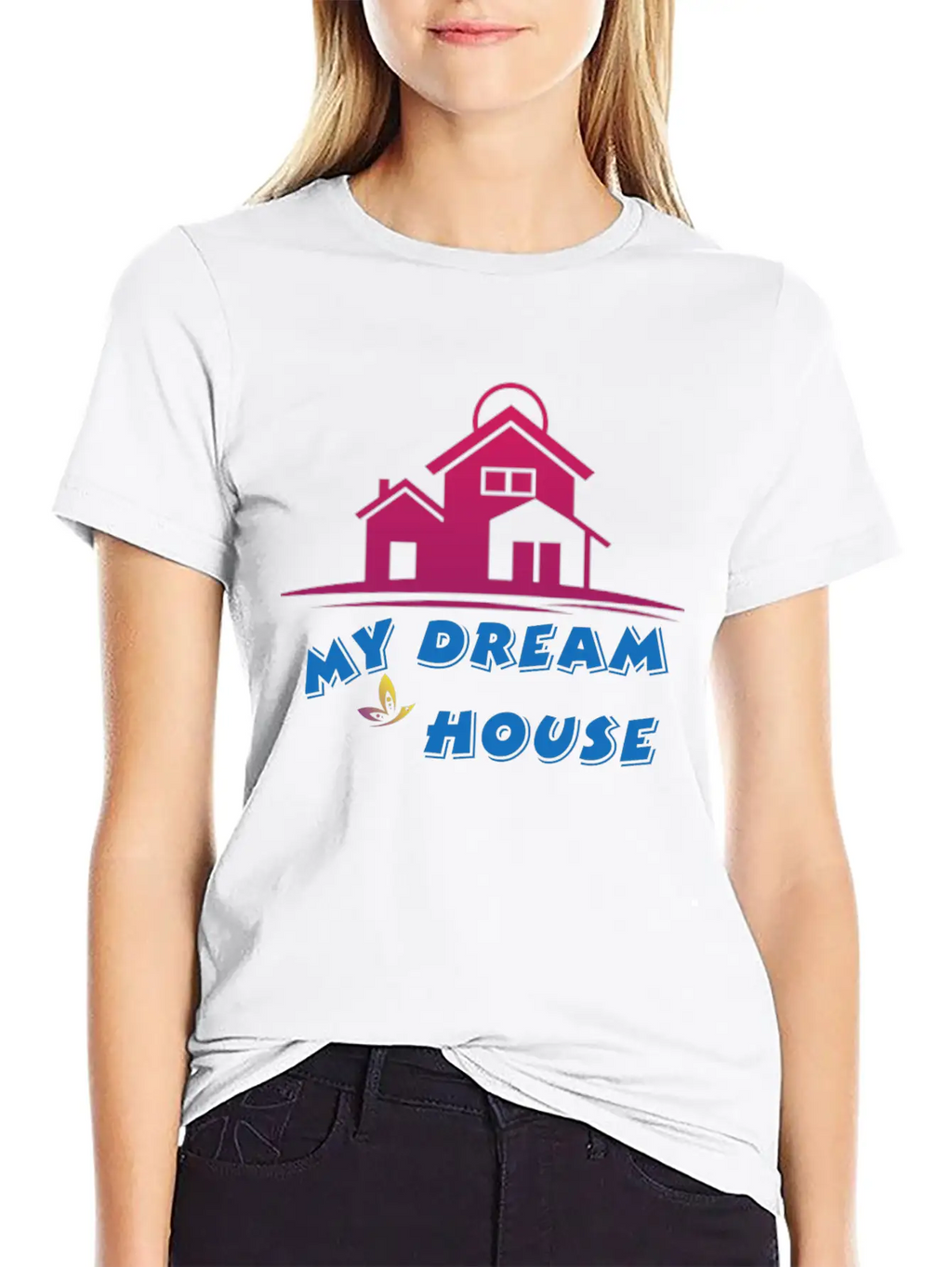 DREAM HOUSE Unisex Casual T-Shirt – Clean Design For Daily Comfort