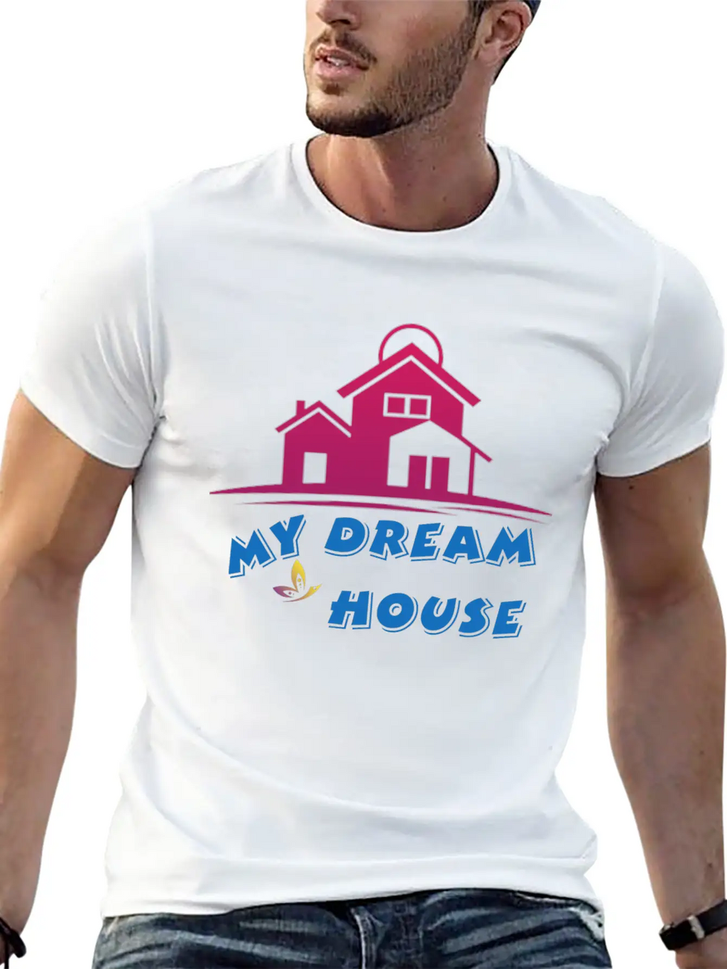 DREAM HOUSE Unisex Casual T-Shirt – Clean Design For Daily Comfort
