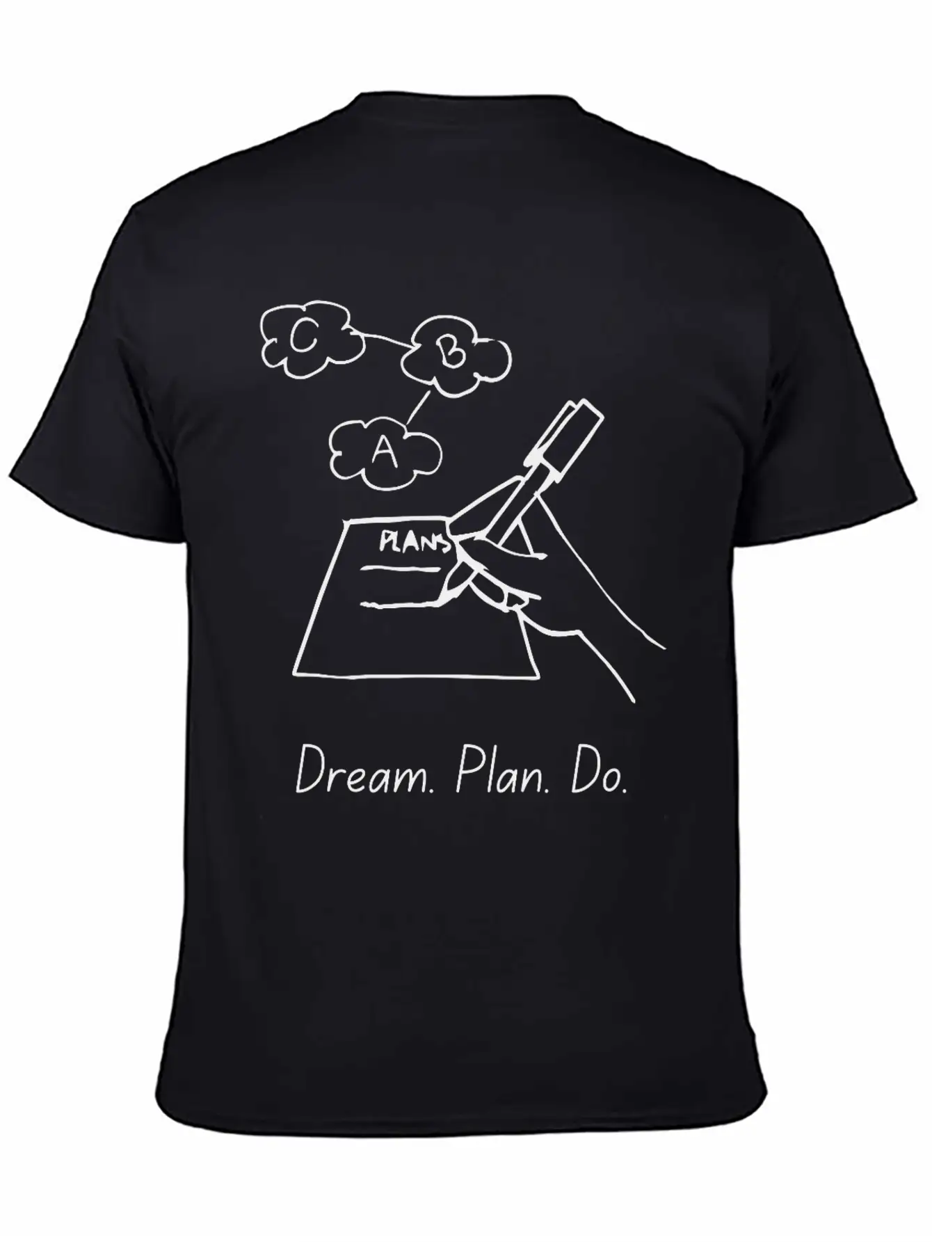 Dream Plan Do – Action Steps Tee Casual Graphic T-Shirt – Simple And Comfortable Daily Wear