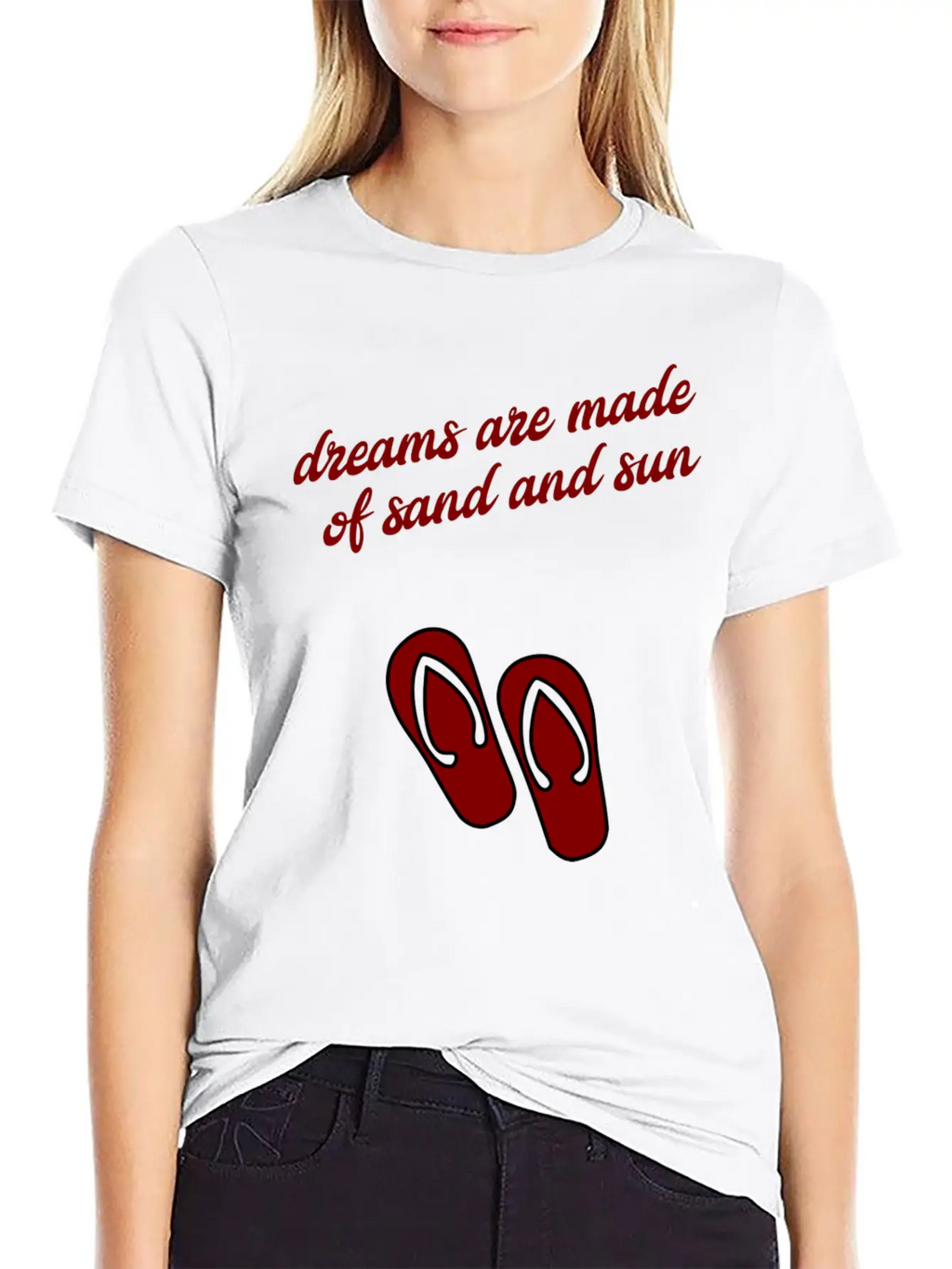 Dreams Are Made Of Sun And Sand Unisex Casual T-Shirt – Clean Design For Daily Comfort