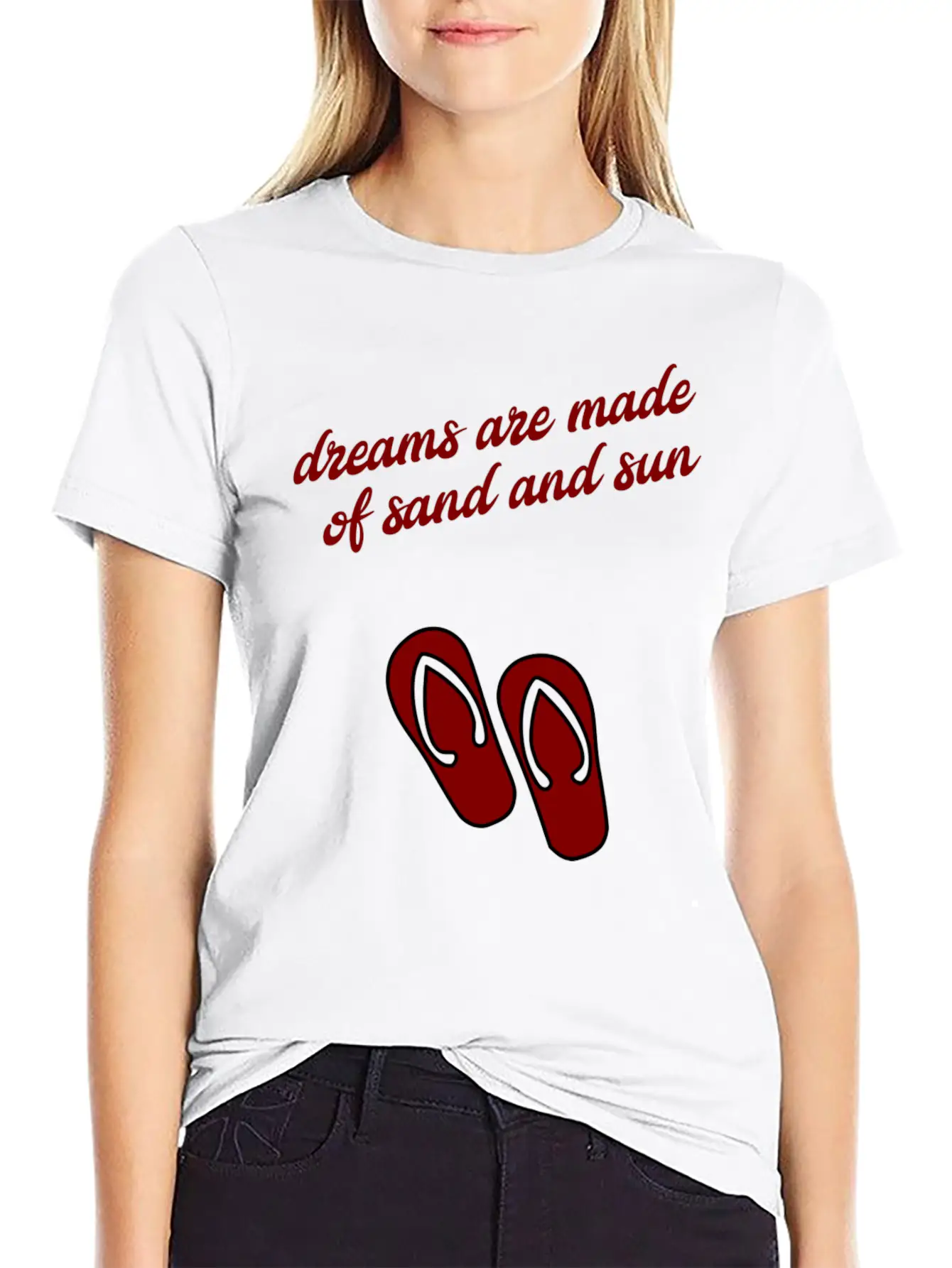 Dreams Are Made Of Sun And Sand Unisex Casual T-Shirt – Clean Design For Daily Comfort
