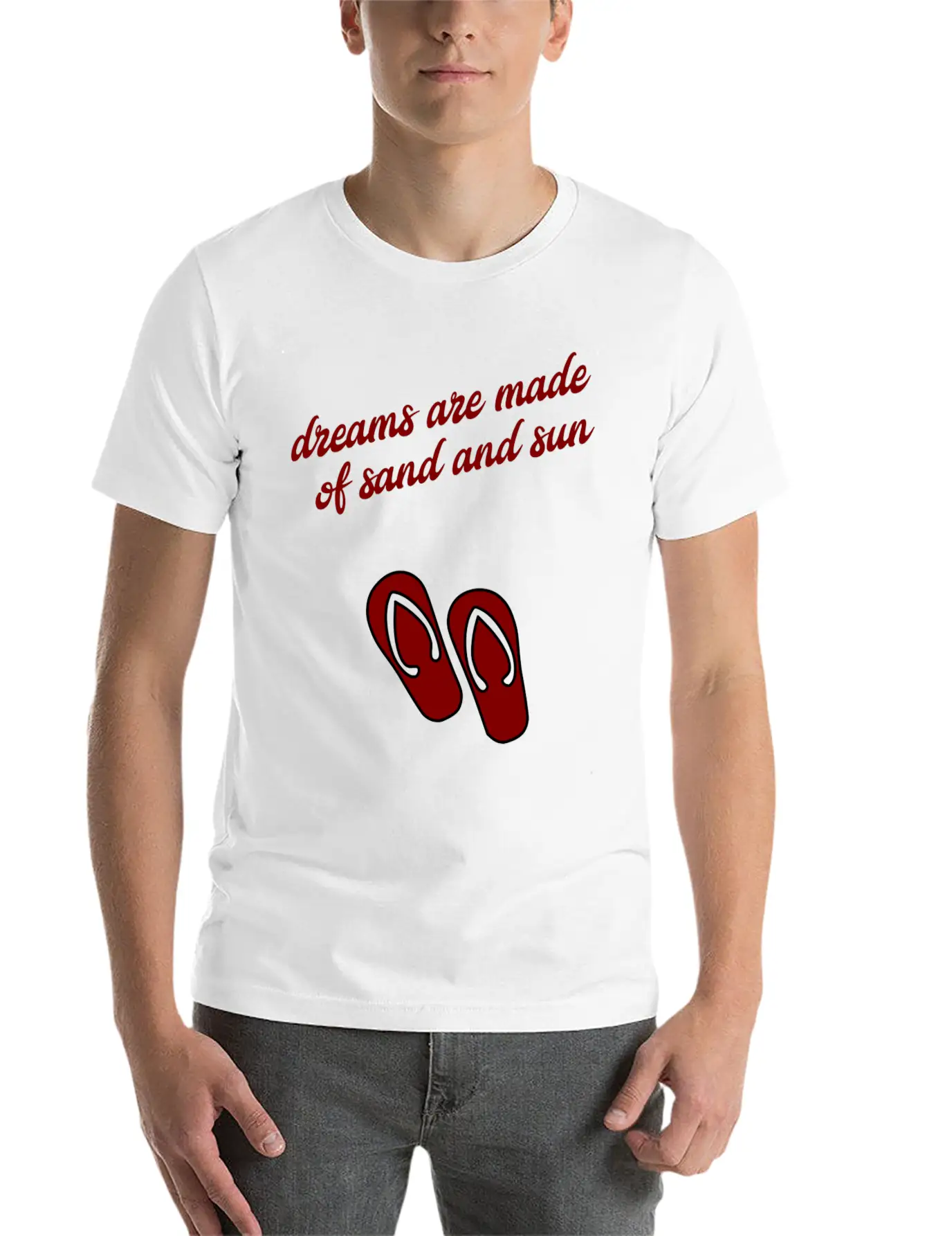 Dreams Are Made Of Sun And Sand Unisex Casual T-Shirt – Clean Design For Daily Comfort