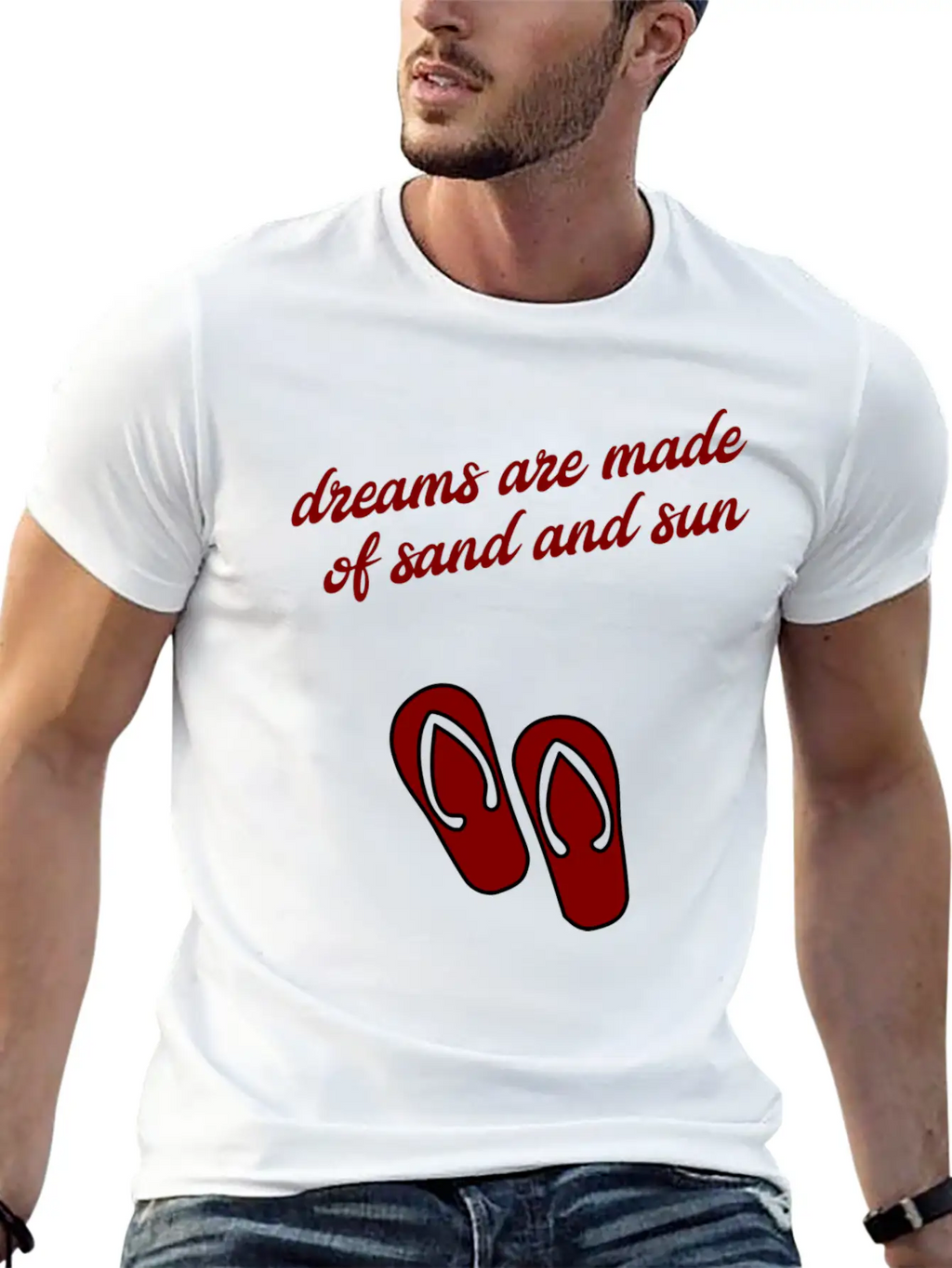Dreams Are Made Of Sun And Sand Unisex Casual T-Shirt – Clean Design For Daily Comfort