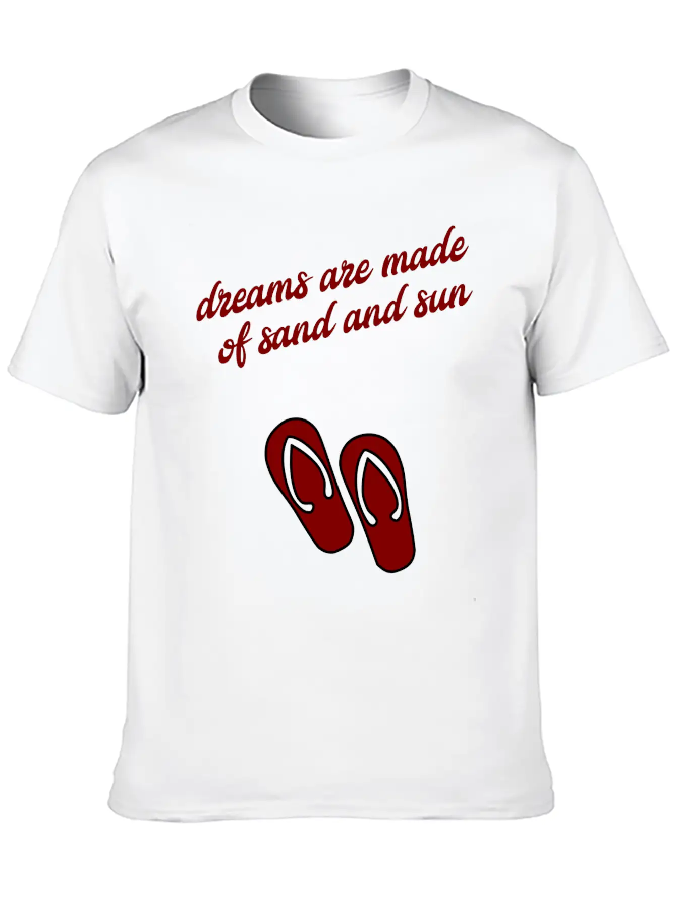 Dreams Are Made Of Sun And Sand Unisex Casual T-Shirt – Clean Design For Daily Comfort