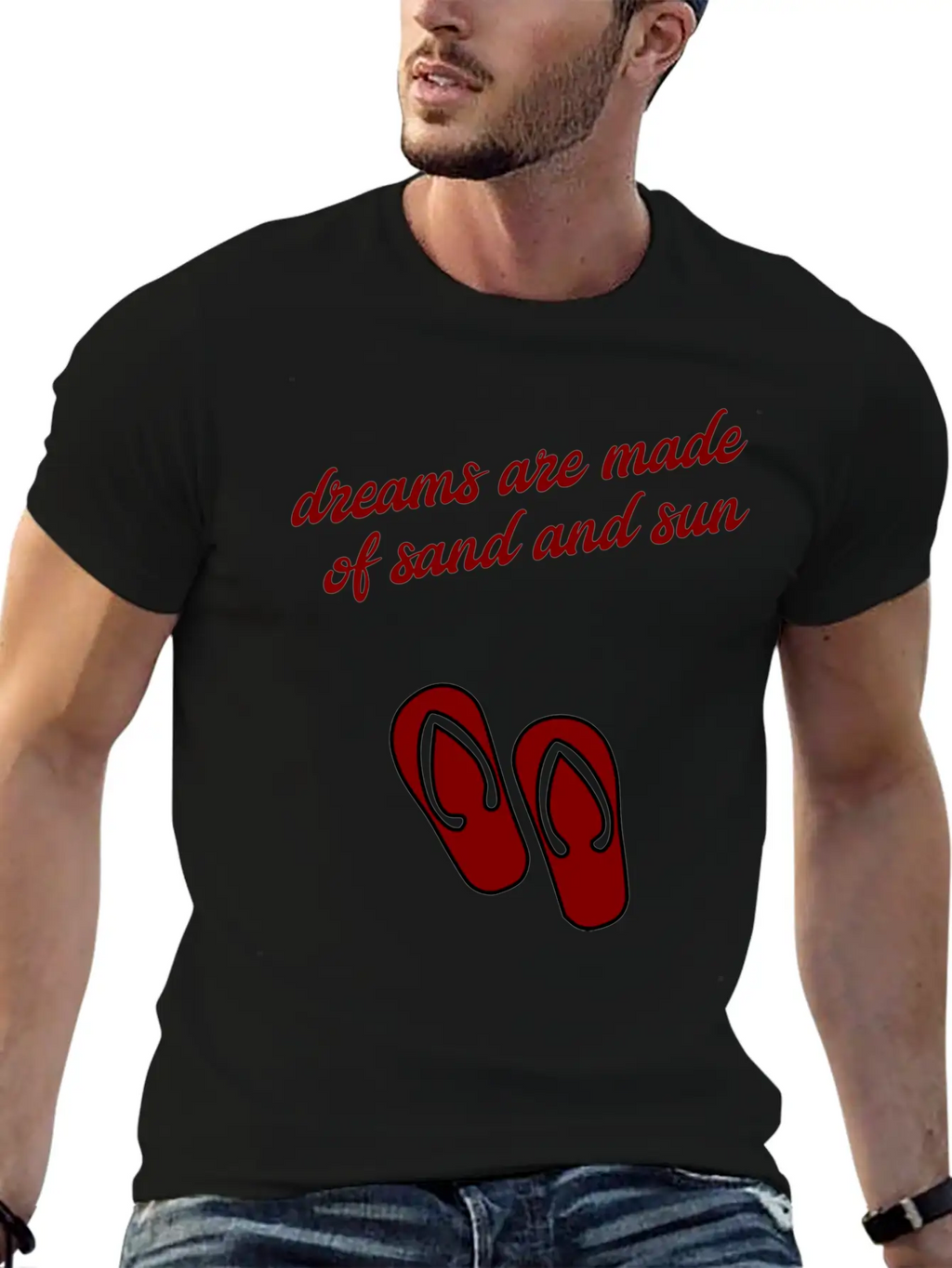 Dreams Are Made Of Sun And Sand Unisex Casual T-Shirt – Clean Design For Daily Comfort