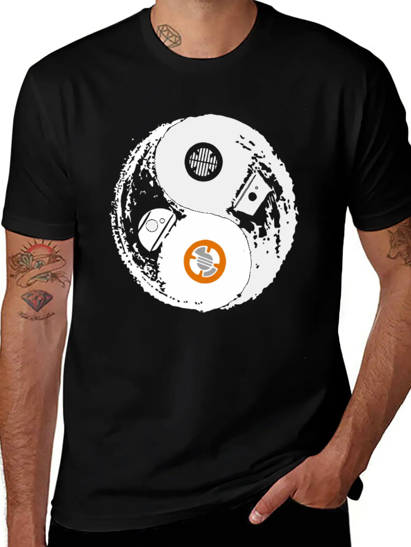Droid Balance Unisex Short Sleeve Soft Cotton T-Shirt – Casual Everyday Wear