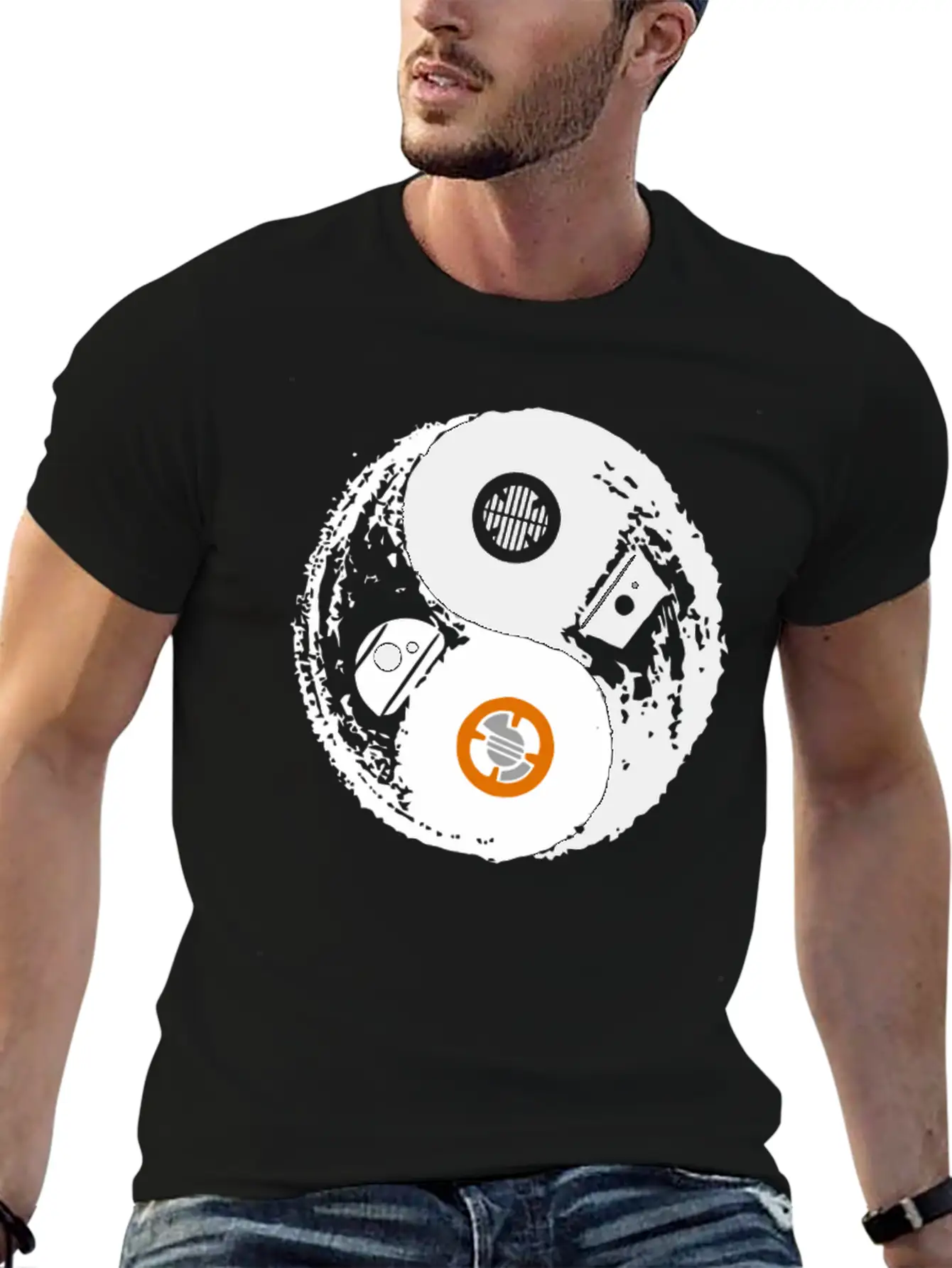 Droid Balance Unisex Short Sleeve Soft Cotton T-Shirt – Casual Everyday Wear