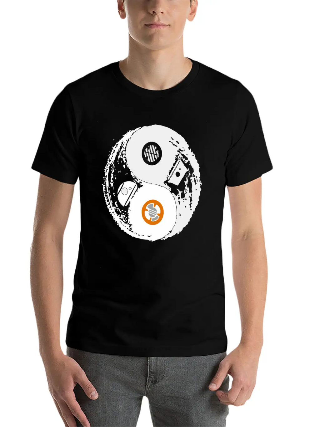 Droid Balance Unisex Short Sleeve Soft Cotton T-Shirt – Casual Everyday Wear