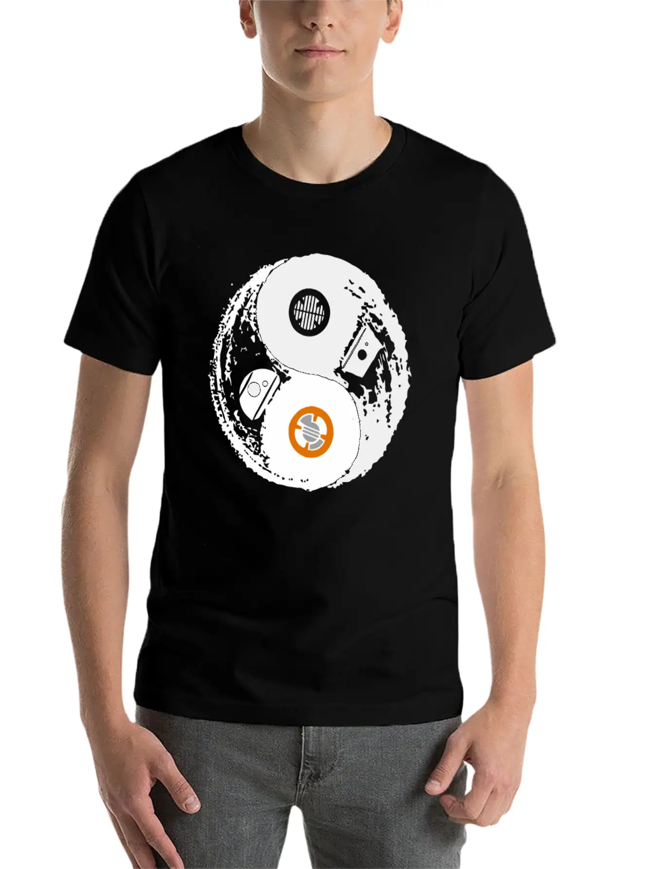 Droid Balance Unisex Short Sleeve Soft Cotton T-Shirt – Casual Everyday Wear