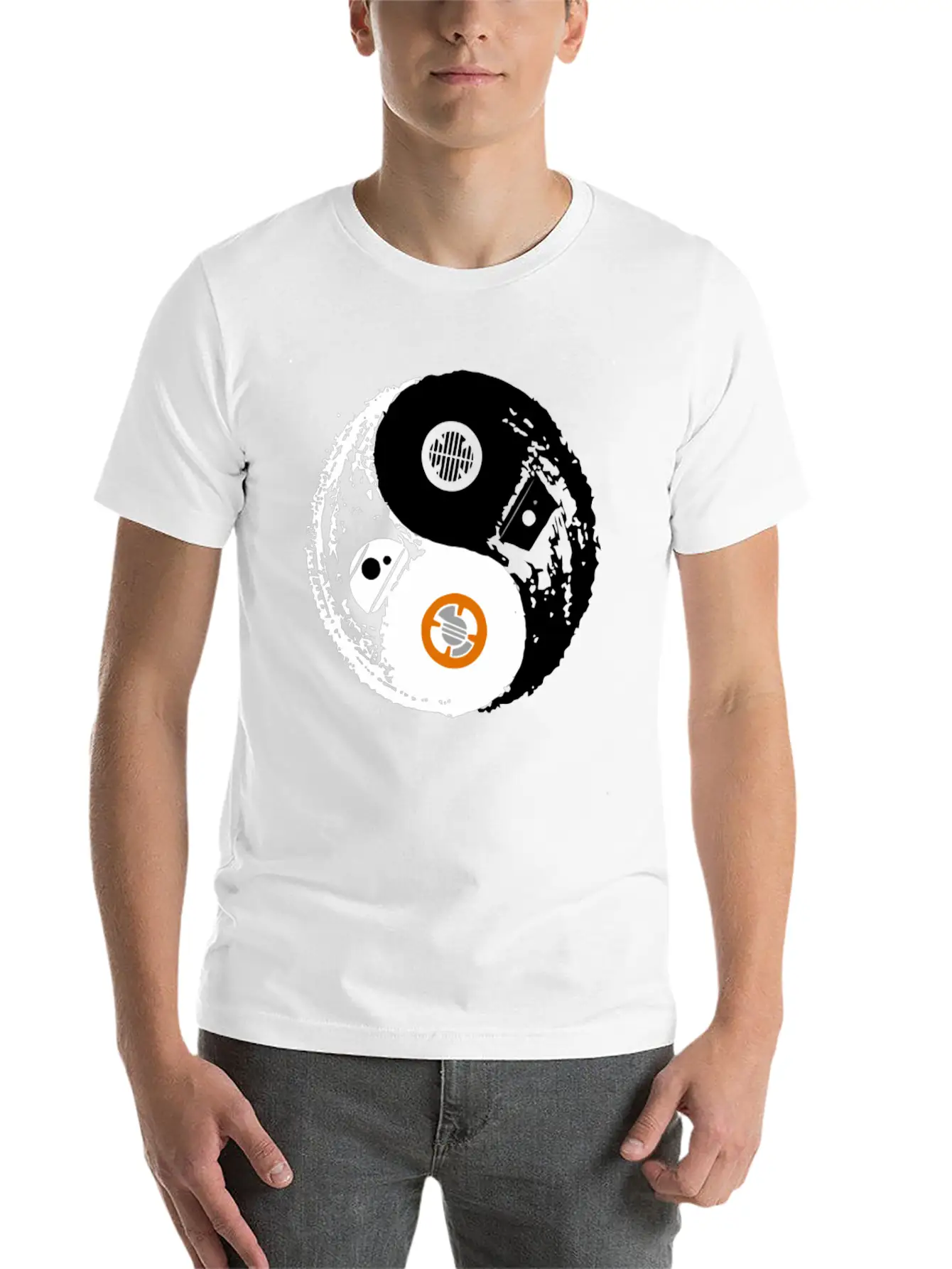 Droid Balance Unisex Short Sleeve Soft Cotton T-Shirt – Casual Everyday Wear