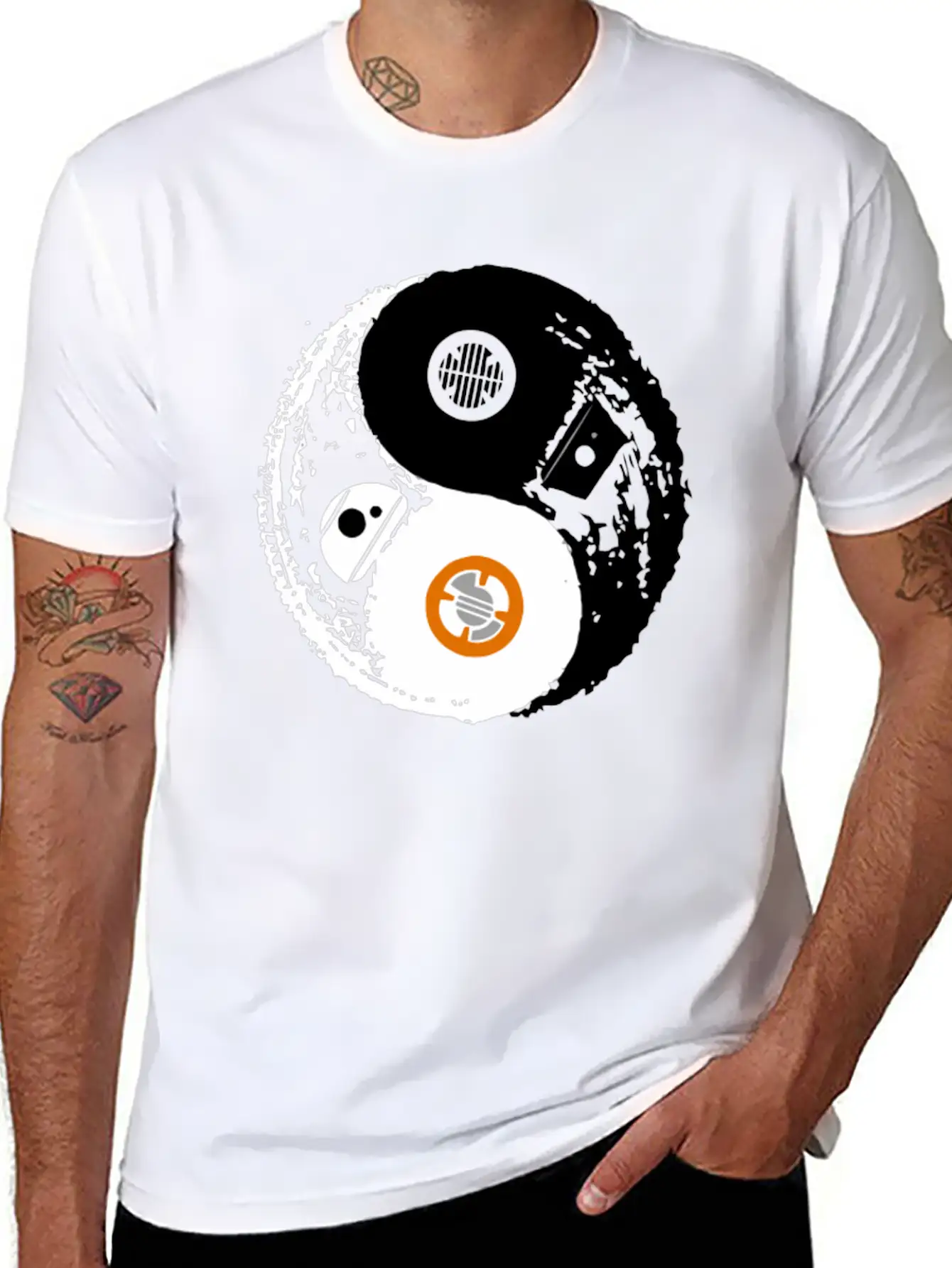Droid Balance Unisex Short Sleeve Soft Cotton T-Shirt – Casual Everyday Wear