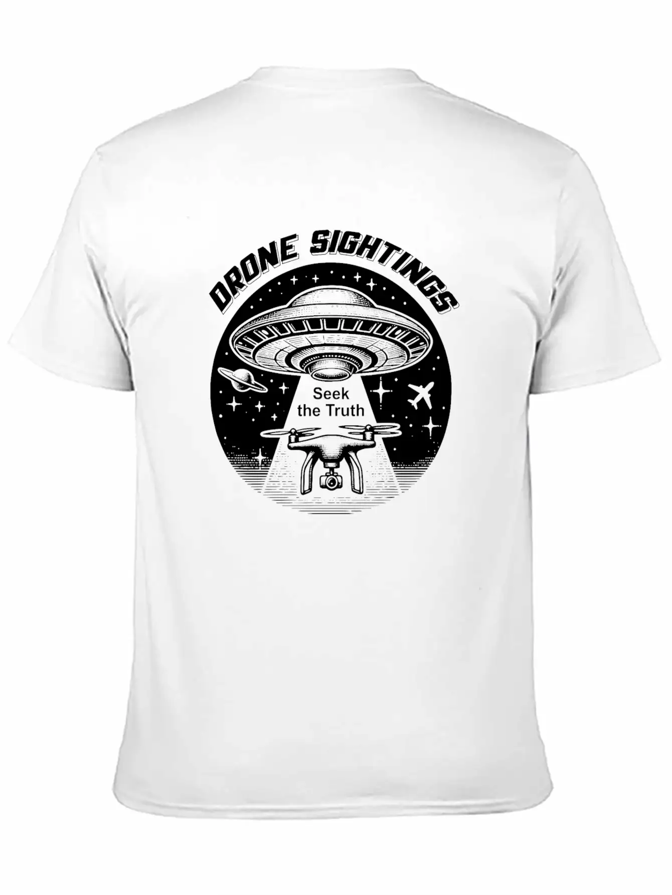 Drone Sightings Unisex Casual T-Shirt – Clean Design For Daily Comfort