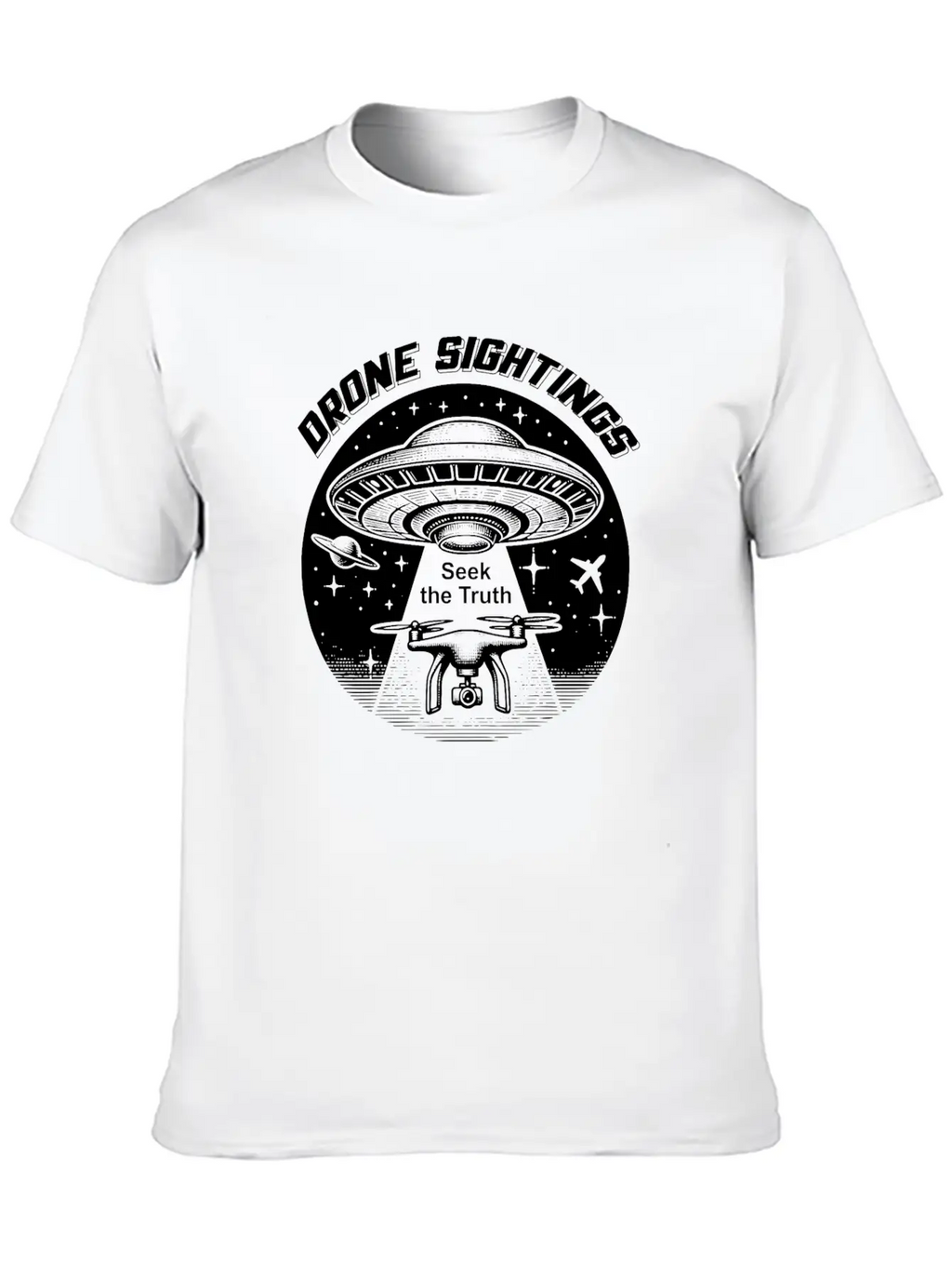 Drone Sightings Unisex Casual T-Shirt – Clean Design For Daily Comfort