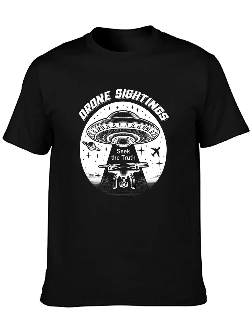Drone Sightings Unisex Casual T-Shirt – Clean Design For Daily Comfort