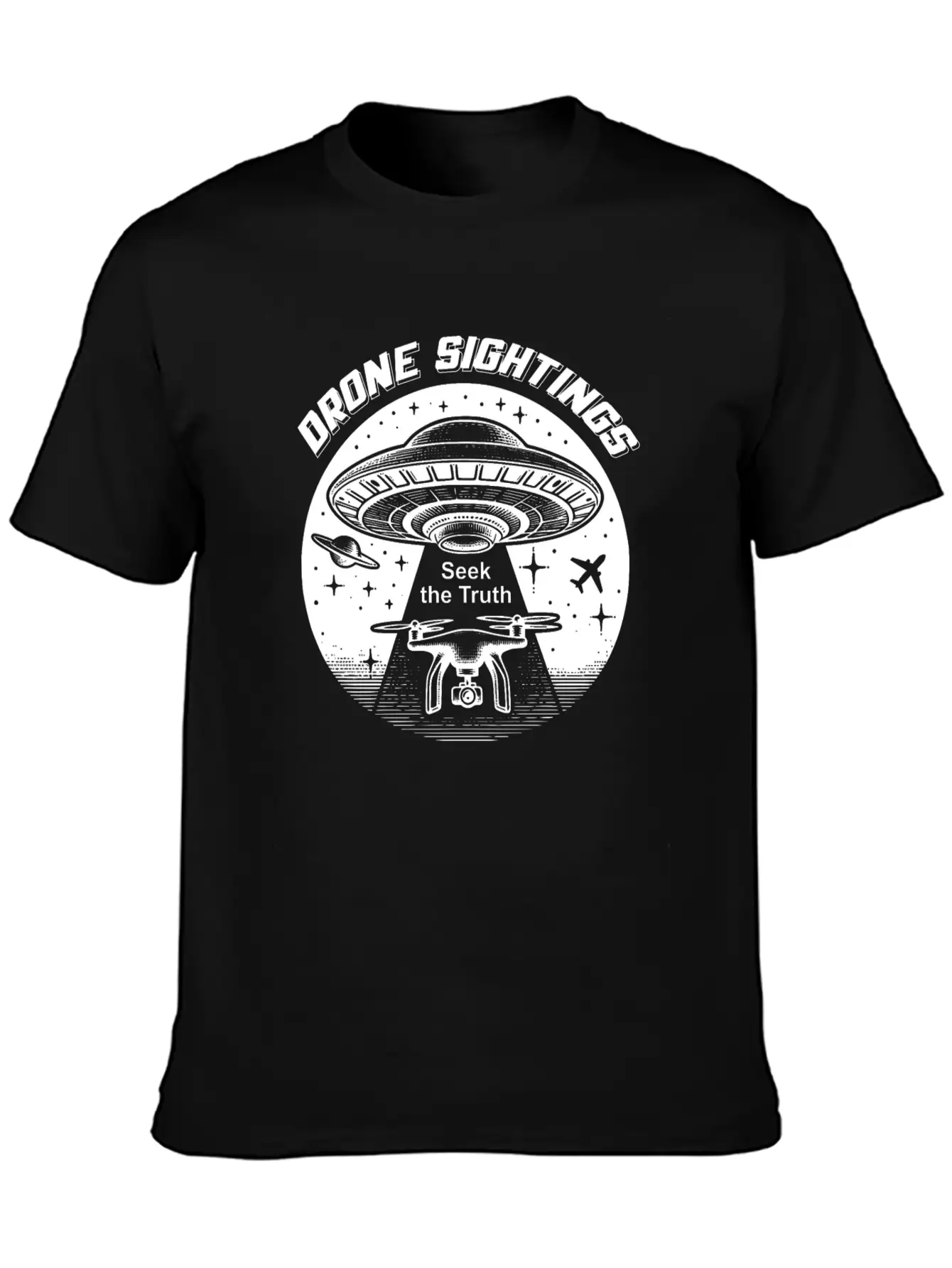 Drone Sightings Unisex Casual T-Shirt – Clean Design For Daily Comfort