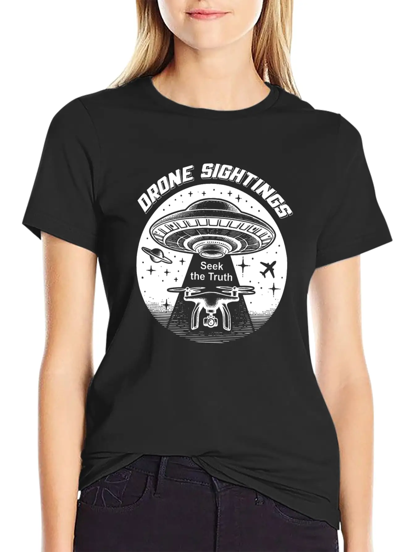 Drone Sightings Unisex Casual T-Shirt – Clean Design For Daily Comfort