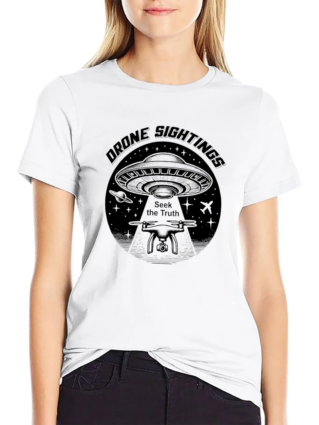 Drone Sightings Unisex Casual T-Shirt – Clean Design For Daily Comfort