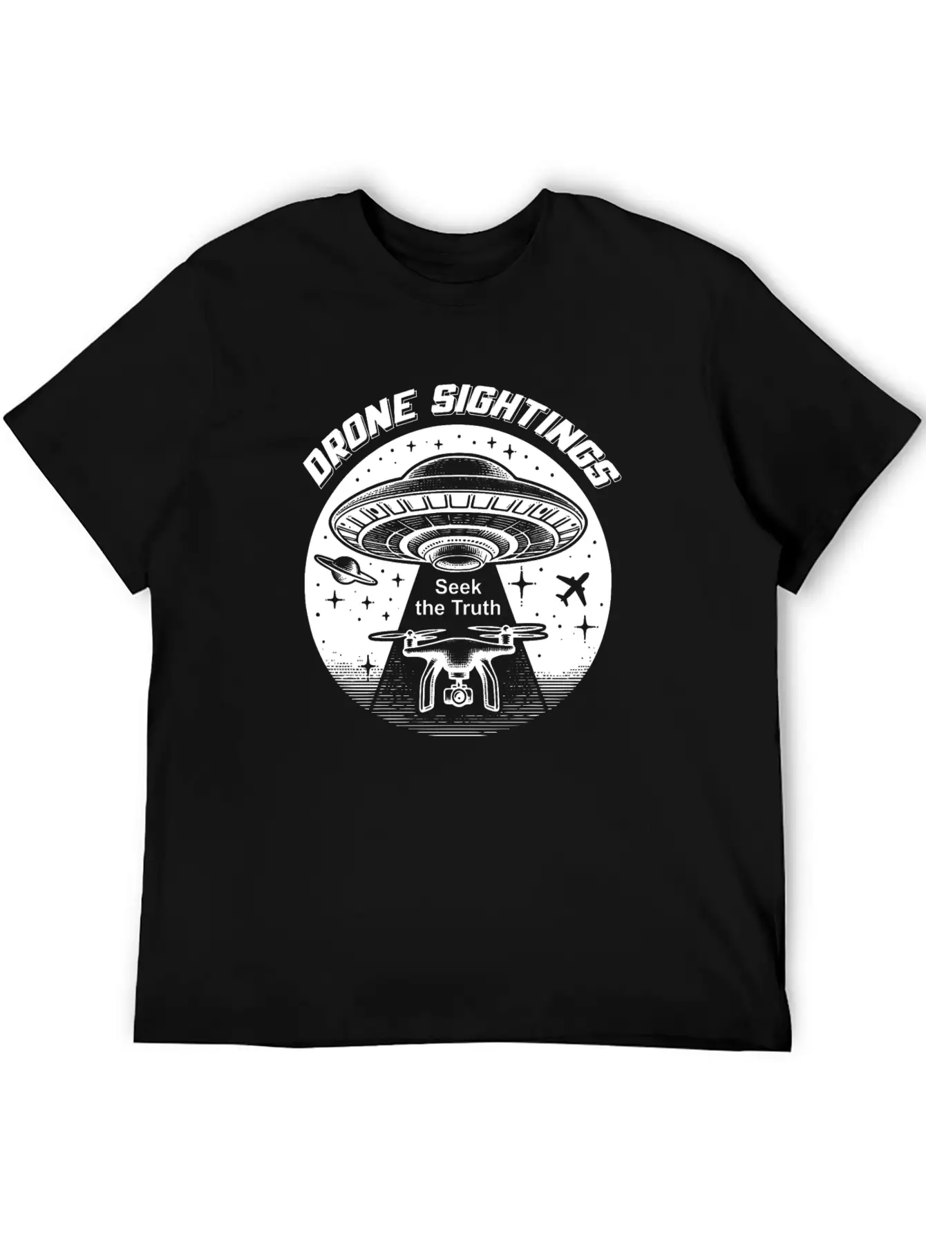Drone Sightings Unisex Casual T-Shirt – Clean Design For Daily Comfort
