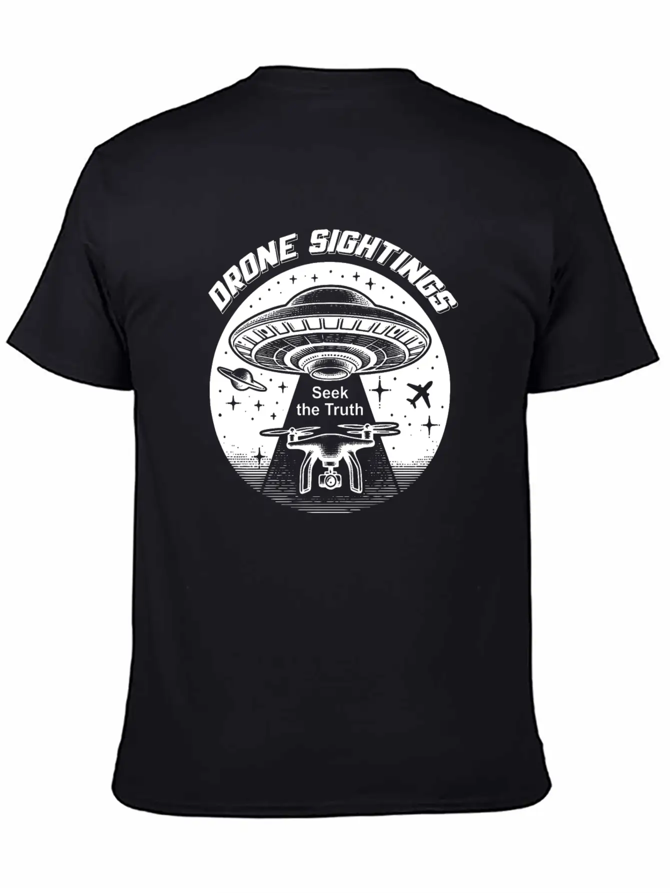 Drone Sightings Unisex Casual T-Shirt – Clean Design For Daily Comfort