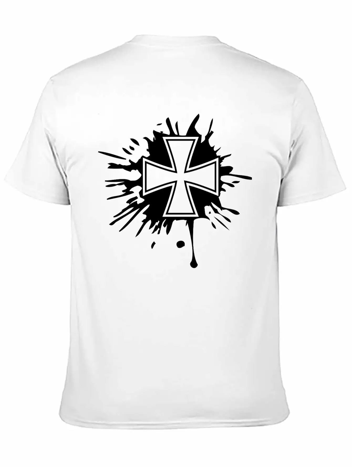 Drops Graffiti Brushstrokes Melting Germany Flag S Breathable Soft Cotton T-Shirt – Timeless Casual Look